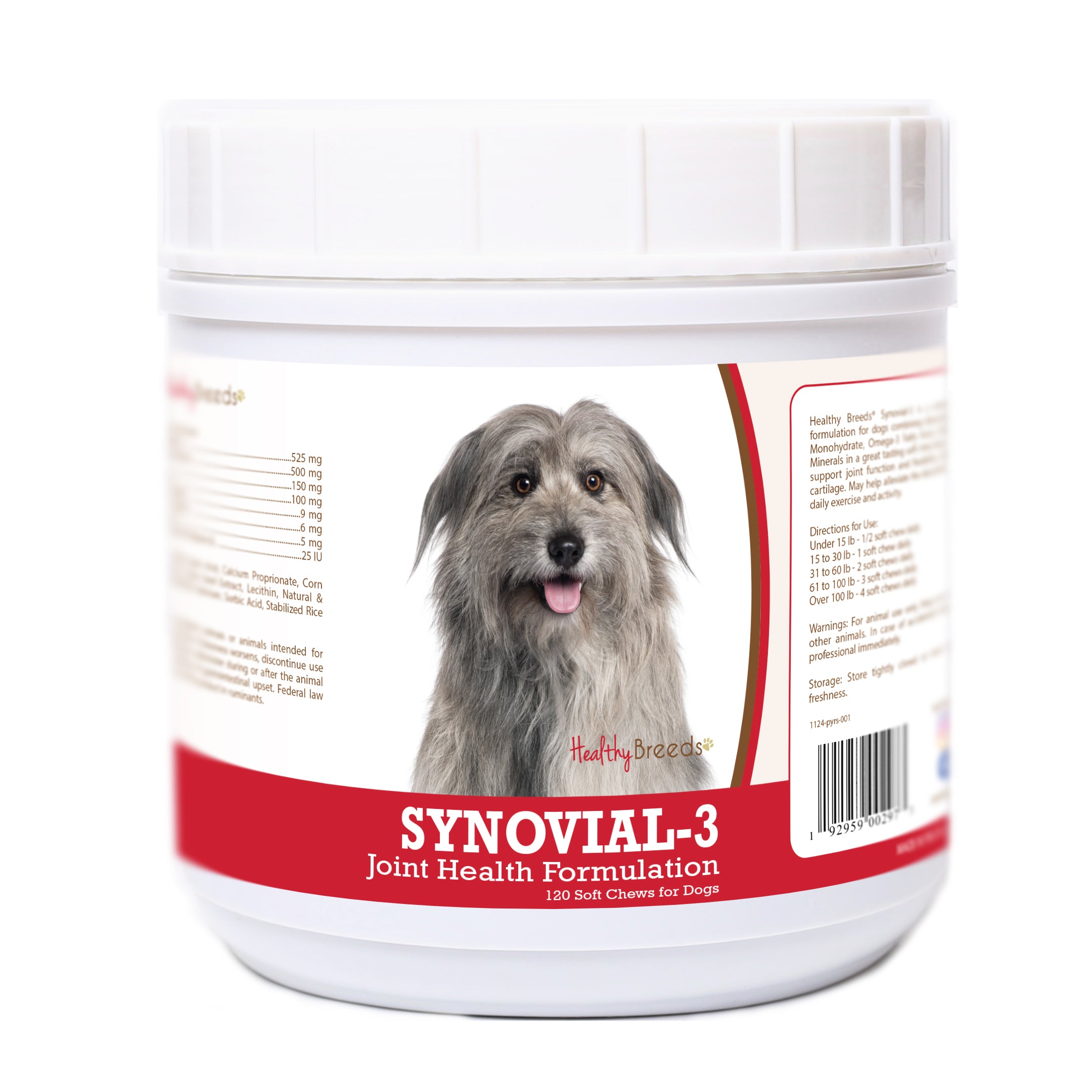Pyrenean Shepherd Synovial-3 Joint Health Formulation Soft Chews 120 Count
