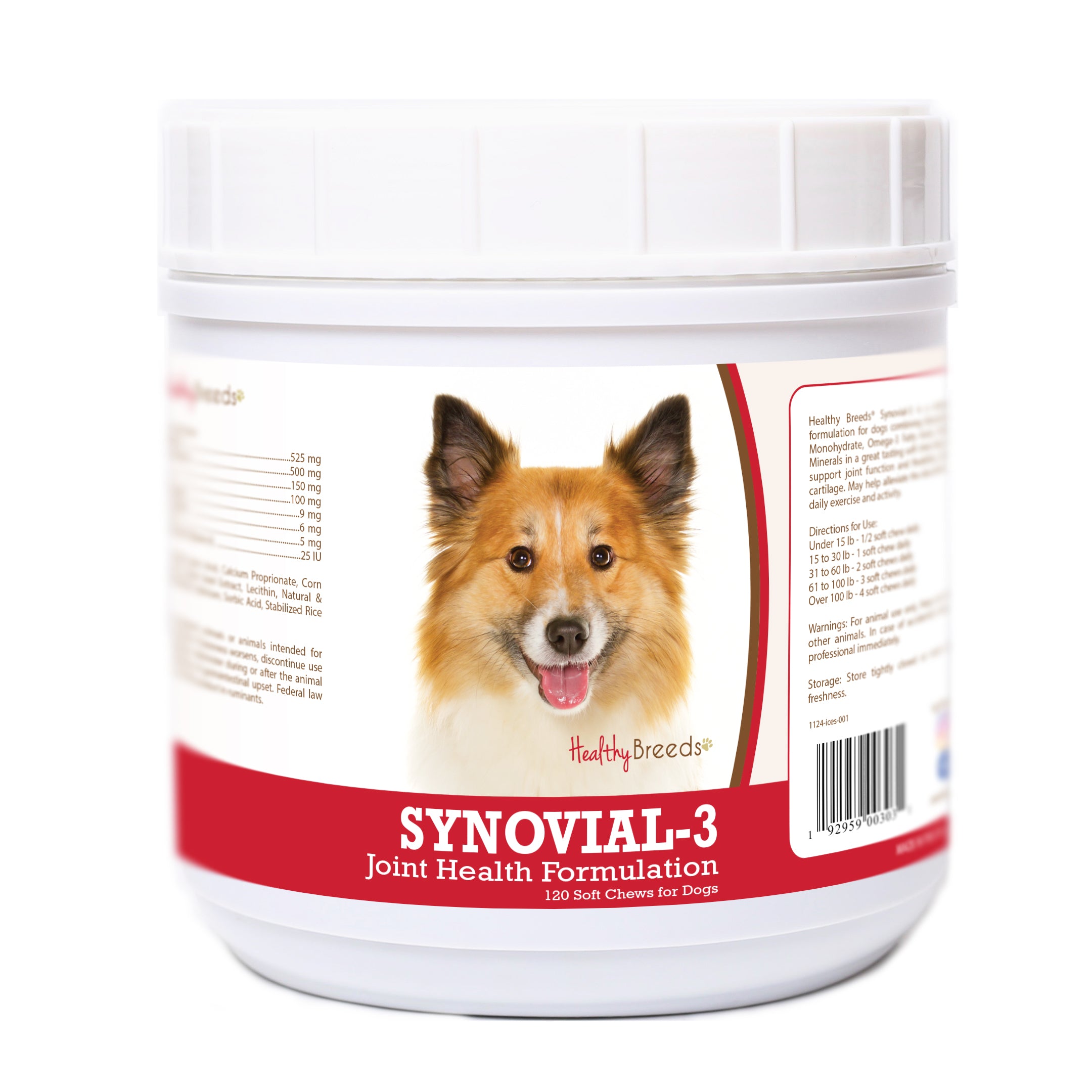 Icelandic Sheepdog Synovial-3 Joint Health Formulation Soft Chews 120 Count