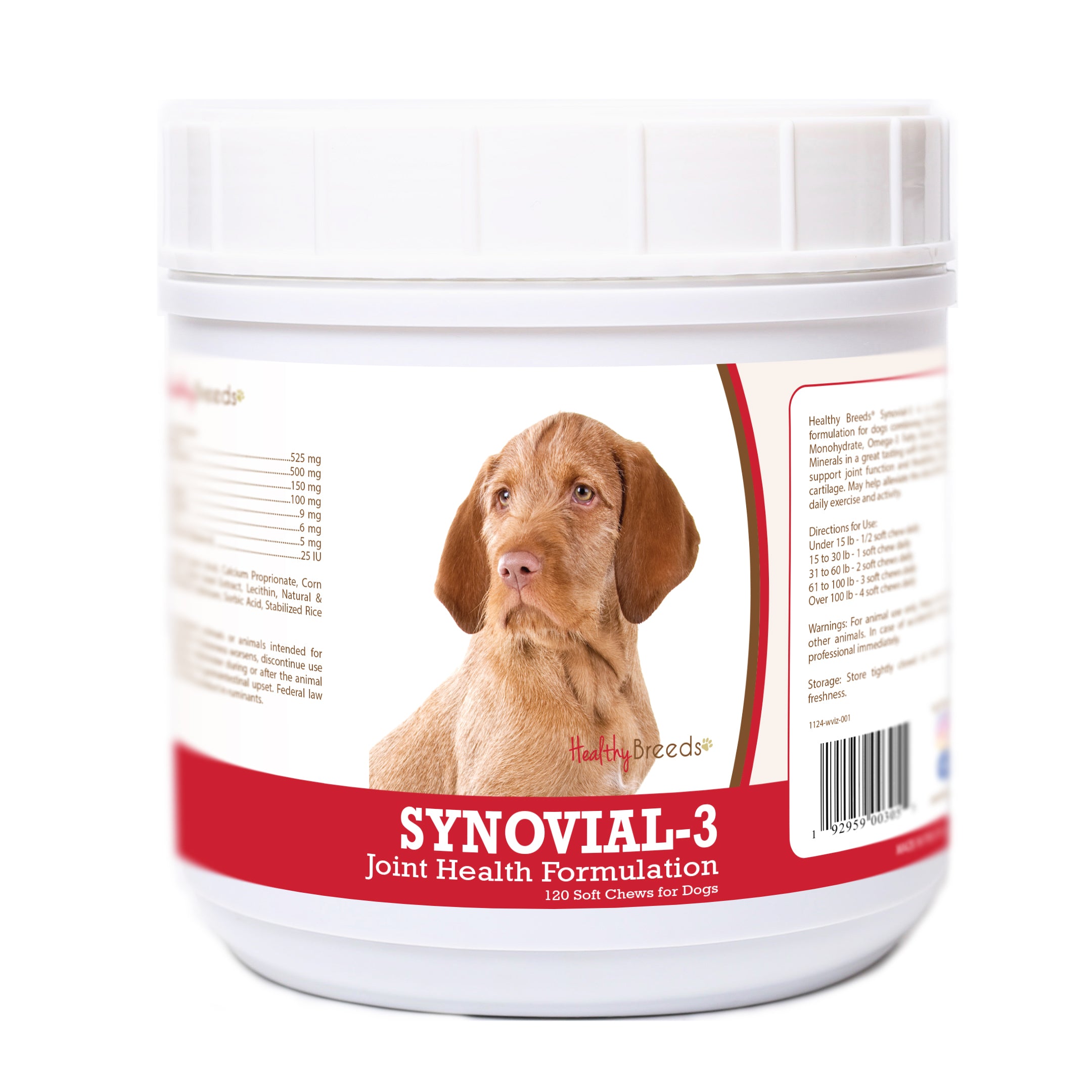 Wirehaired Vizsla Synovial-3 Joint Health Formulation Soft Chews 120 Count