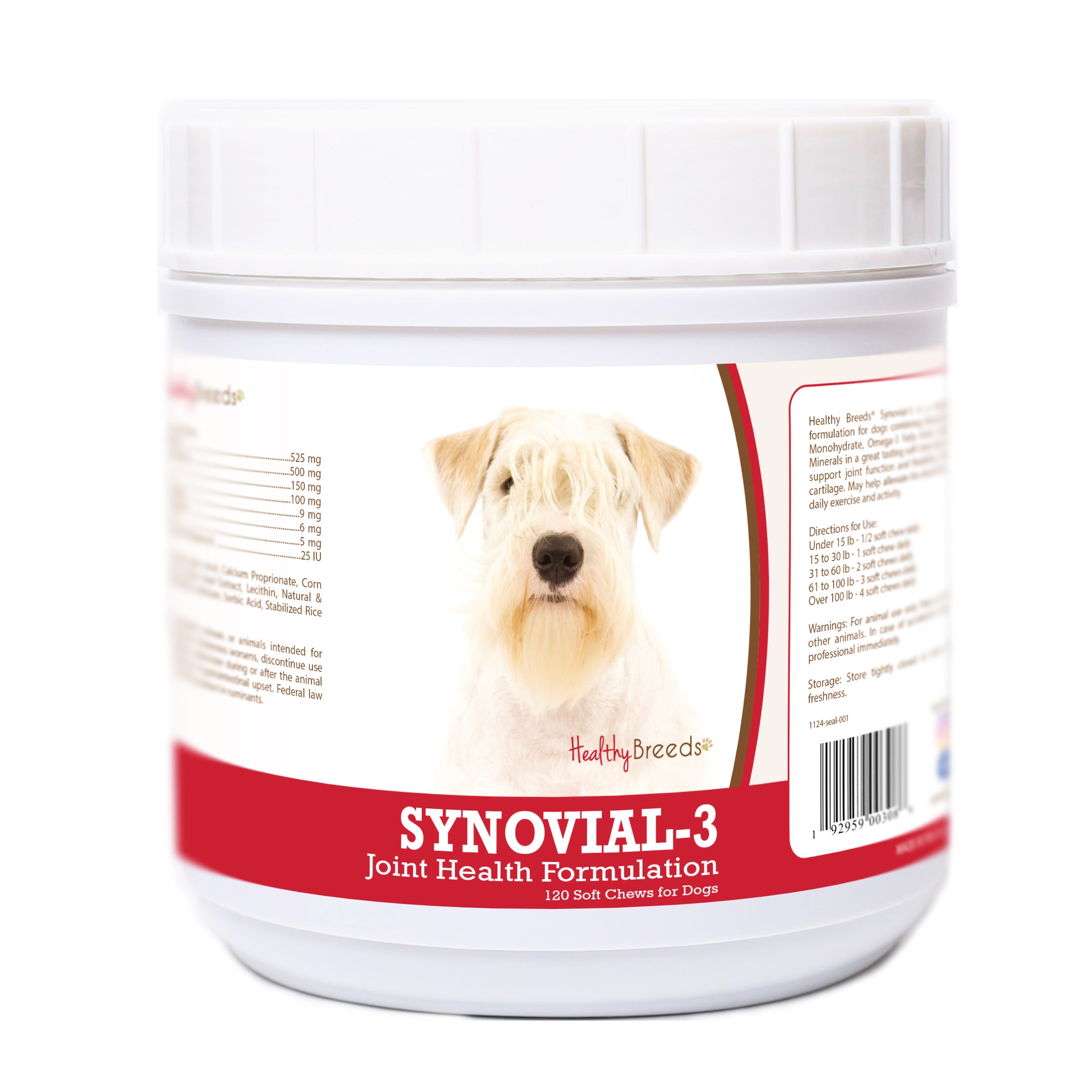 Sealyham Terrier Synovial-3 Joint Health Formulation Soft Chews 120 Count