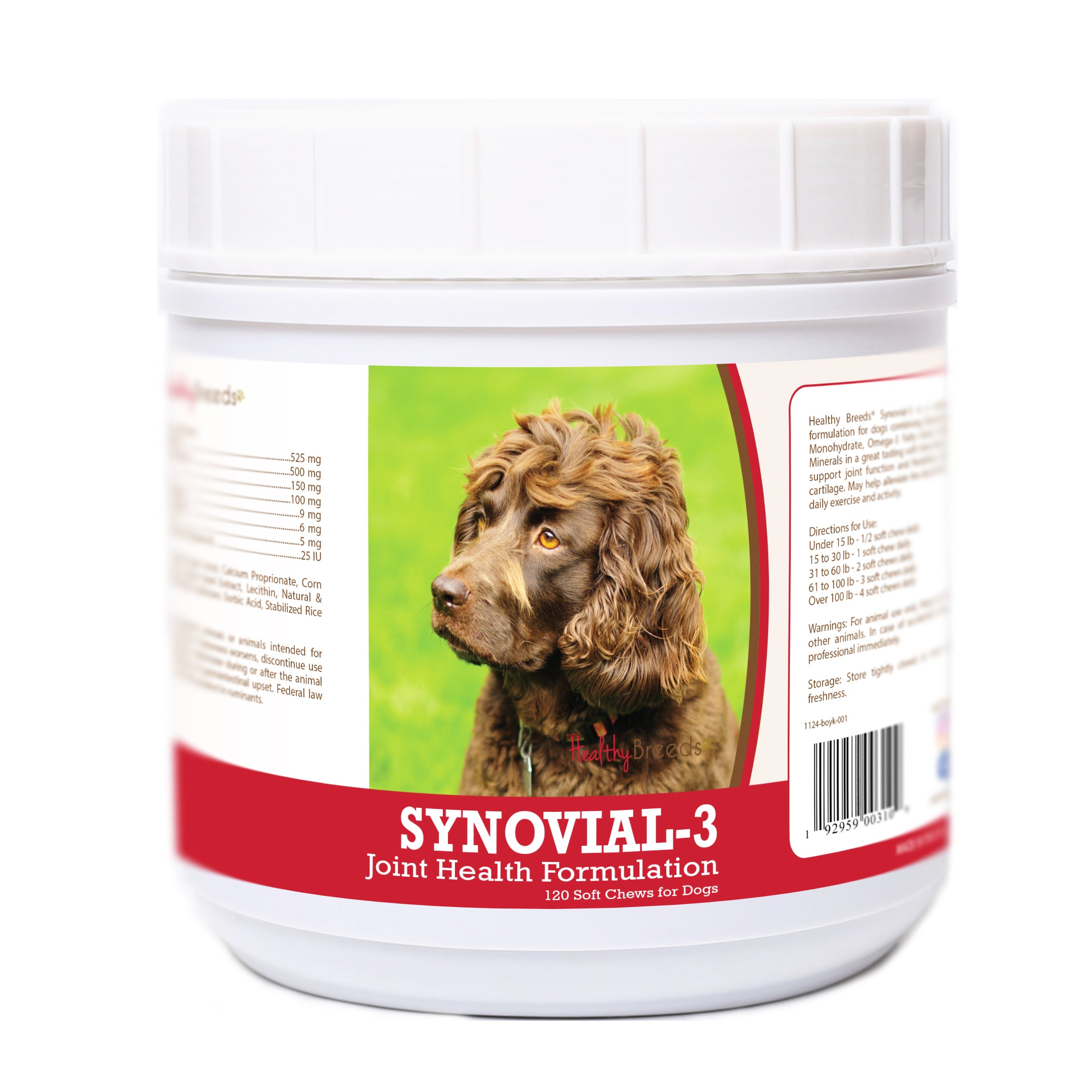 Boykin Spaniel Synovial-3 Joint Health Formulation Soft Chews 120 Count