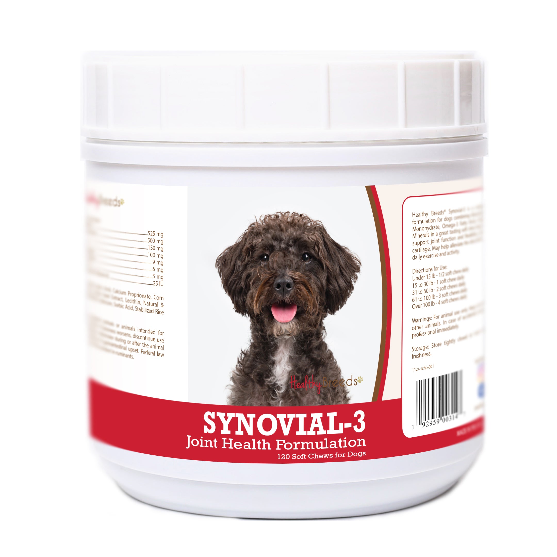 Schnoodle Synovial-3 Joint Health Formulation Soft Chews 120 Count
