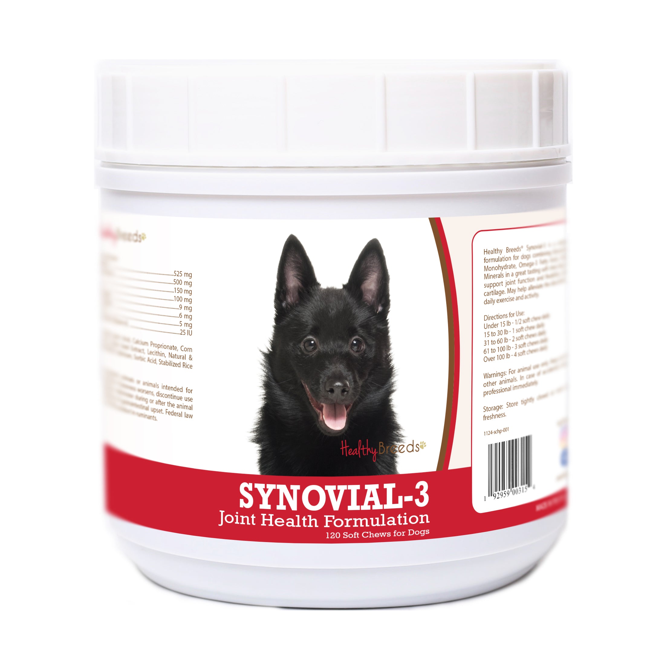 Schipperke Synovial-3 Joint Health Formulation Soft Chews 120 Count
