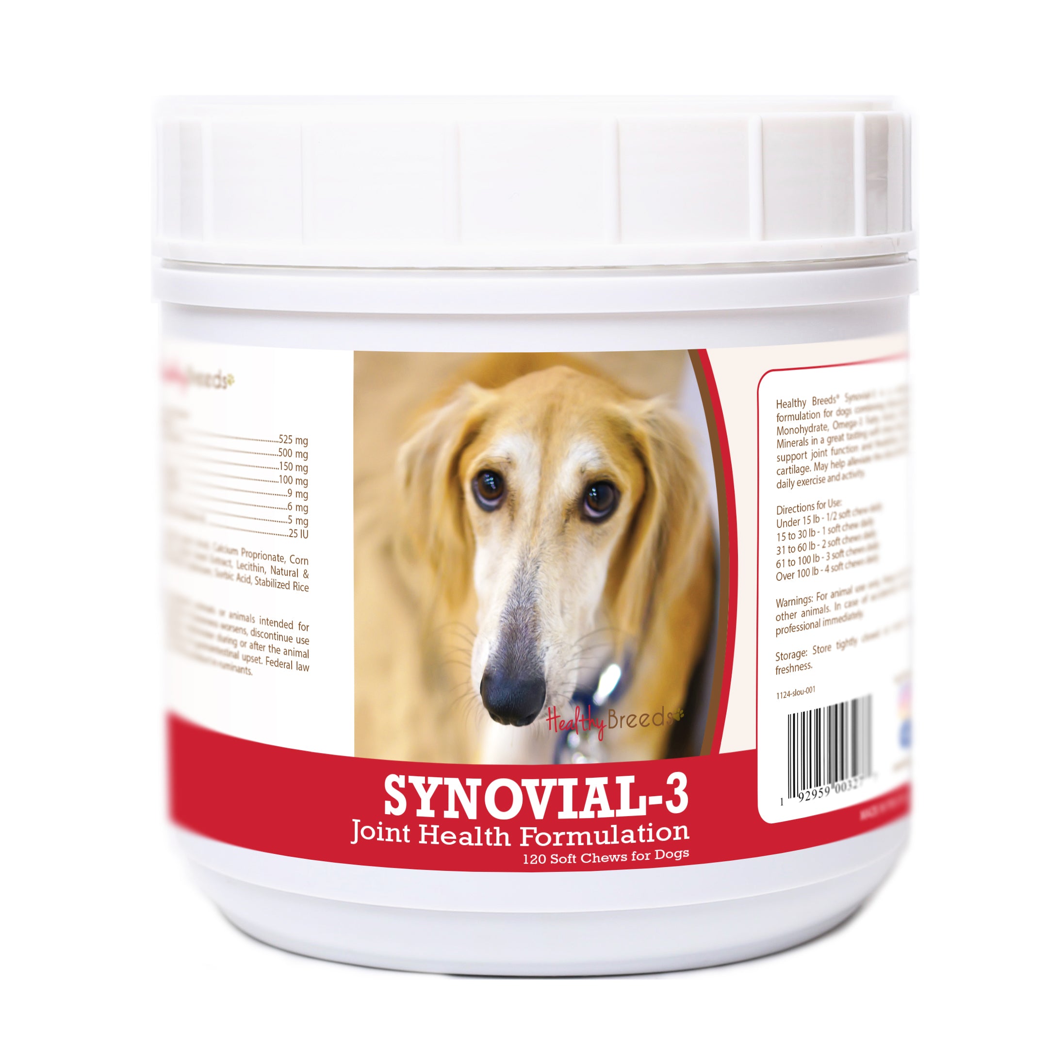 Sloughi Synovial-3 Joint Health Formulation Soft Chews 120 Count