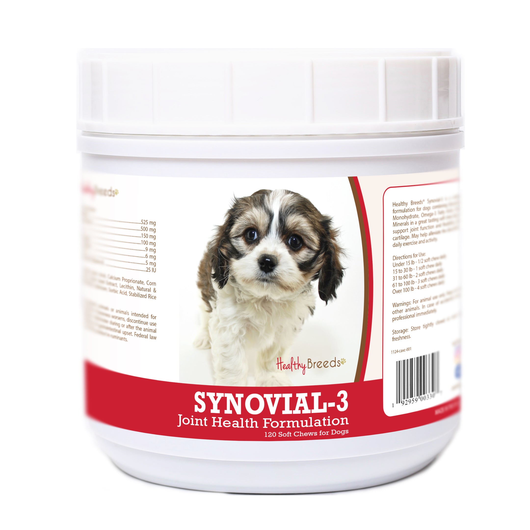 Cavachon Synovial-3 Joint Health Formulation Soft Chews 120 Count