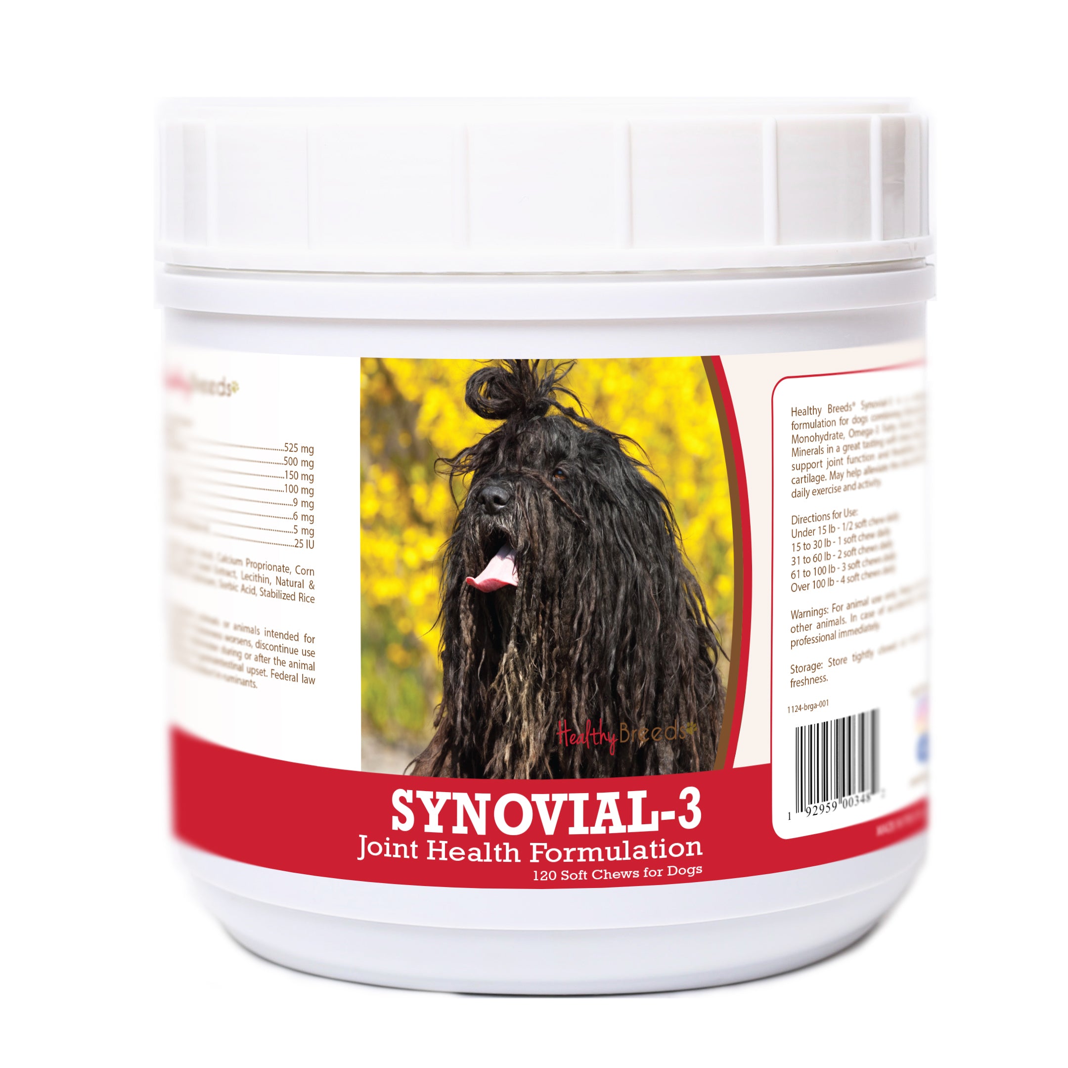 Bergamasco Synovial-3 Joint Health Formulation Soft Chews 120 Count