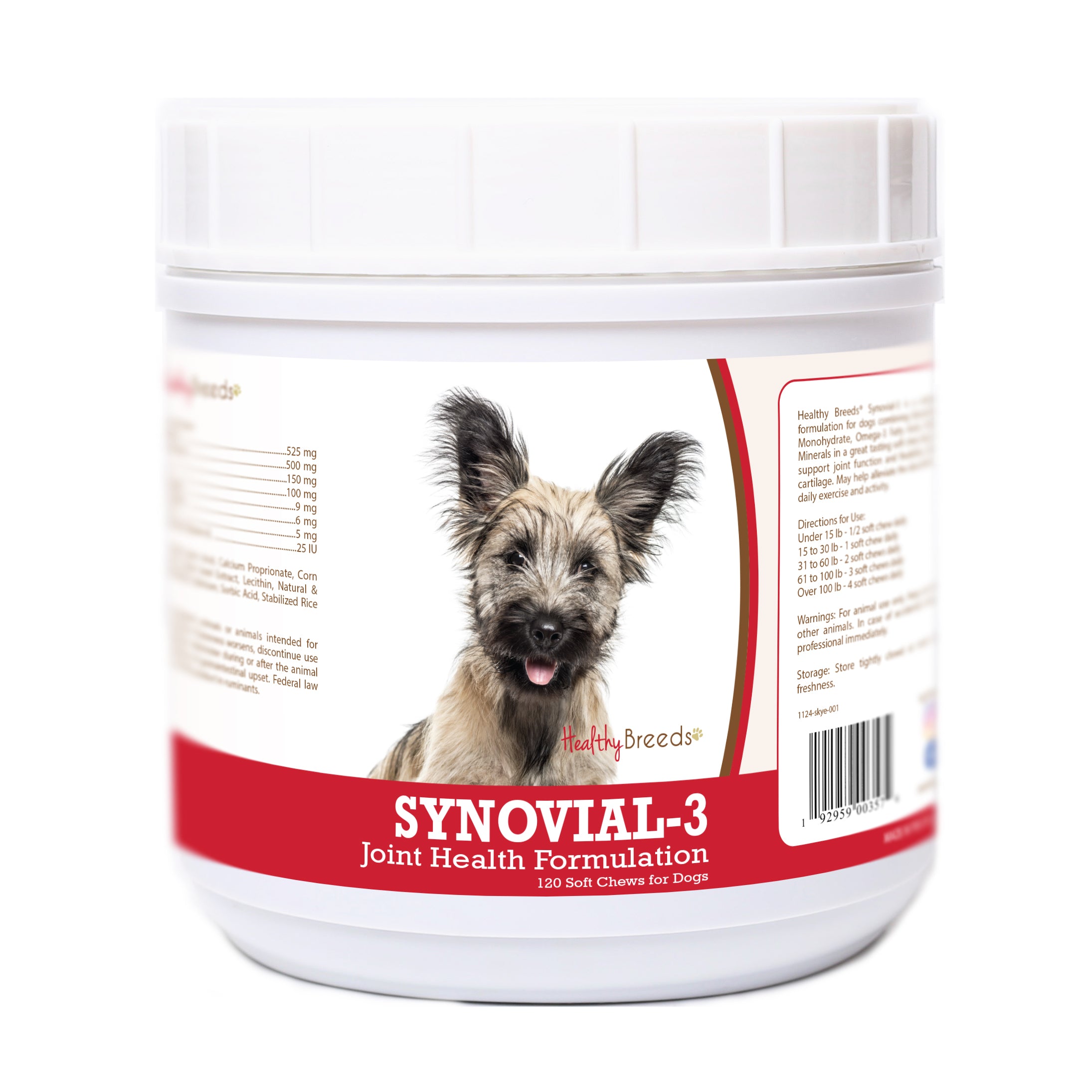 Skye Terrier Synovial-3 Joint Health Formulation Soft Chews 120 Count