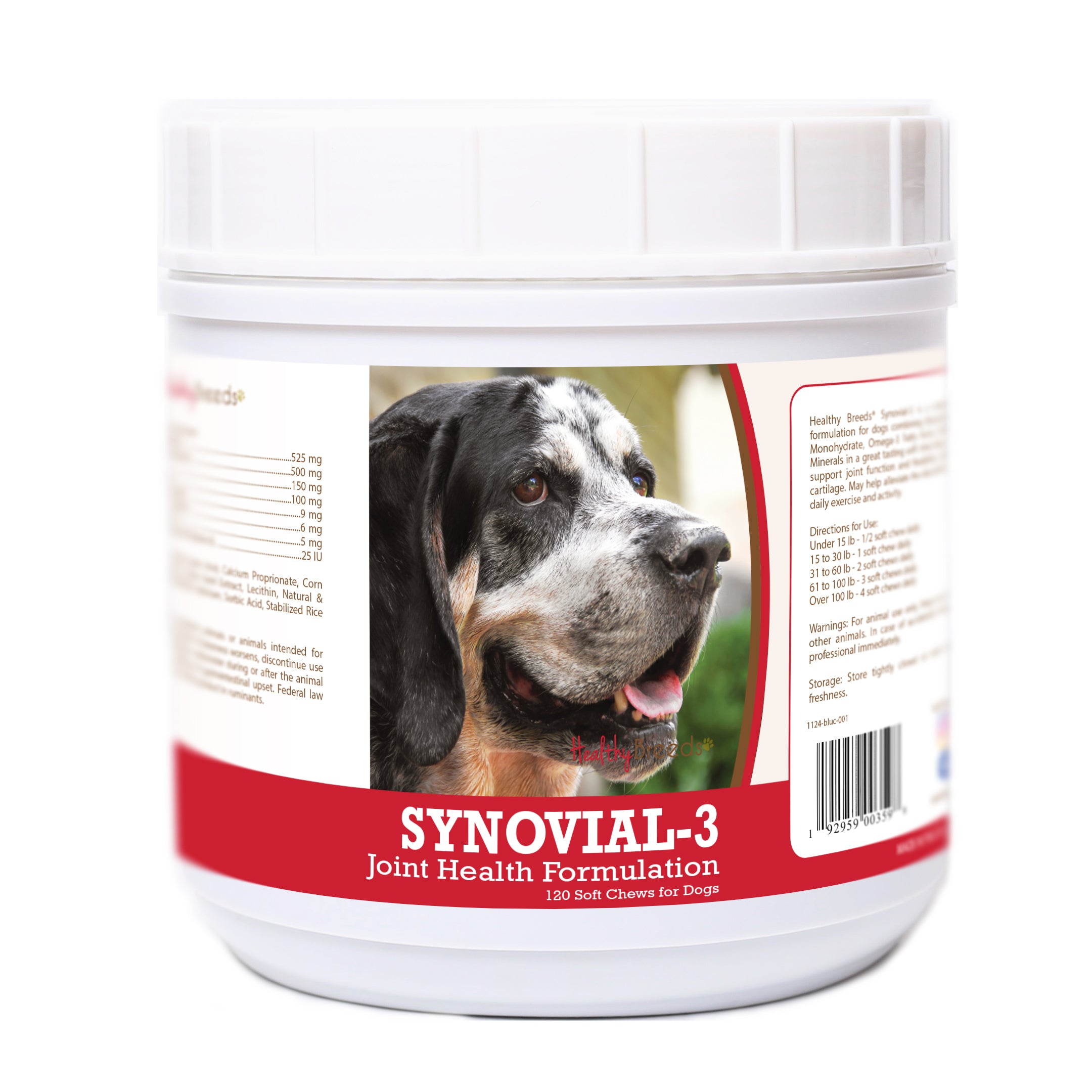 Bluetick Coonhound Synovial-3 Joint Health Formulation Soft Chews 120 Count