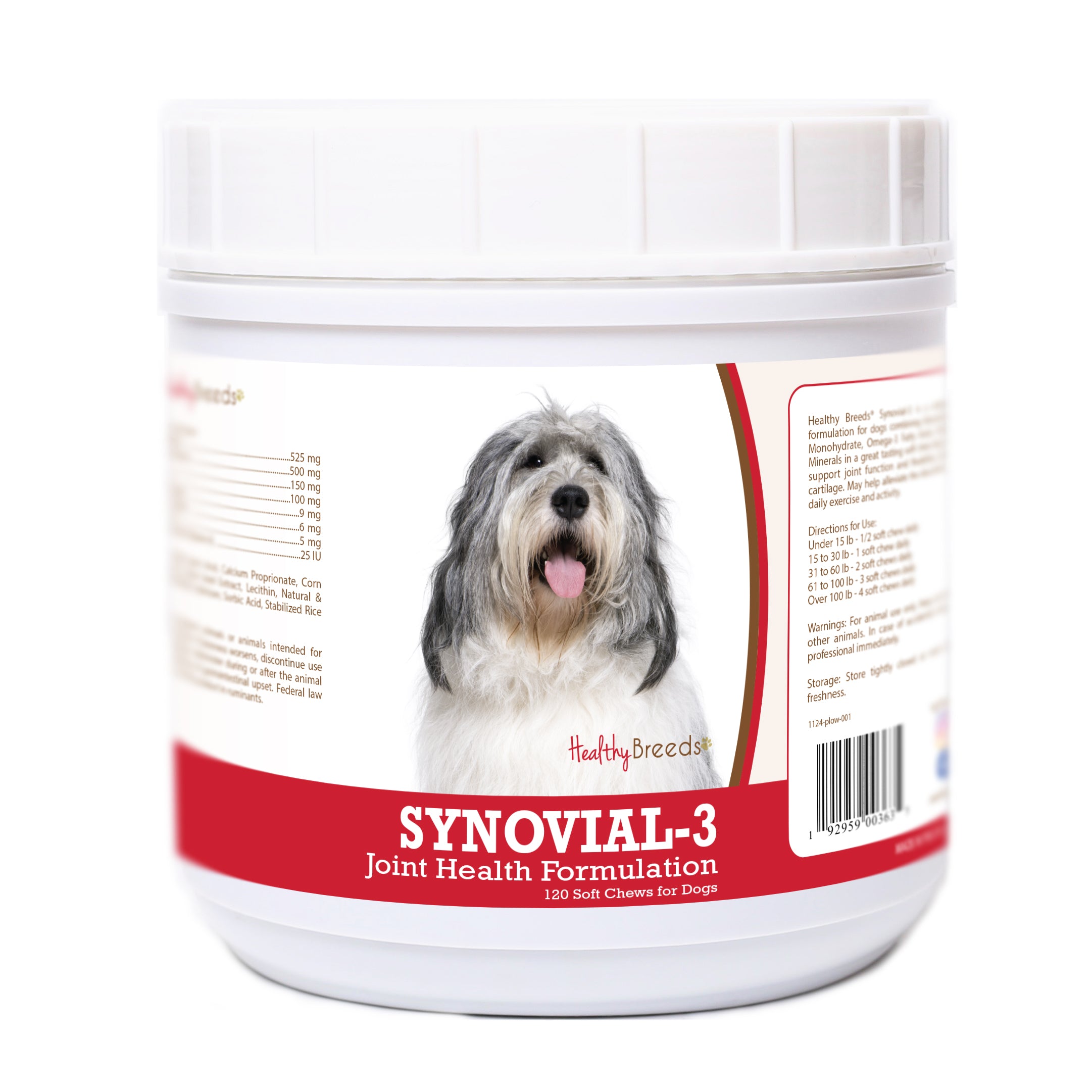 Polish Lowland Sheepdog Synovial-3 Joint Health Formulation Soft Chews 120 Count