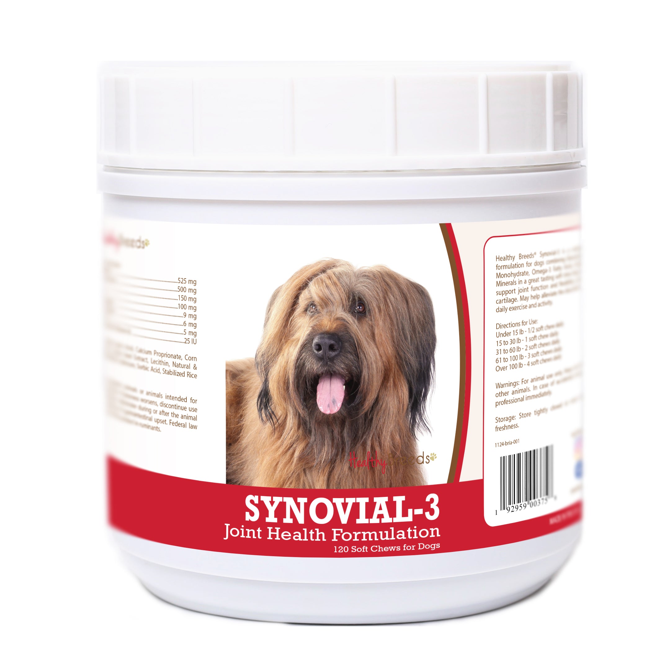 Briard Synovial-3 Joint Health Formulation Soft Chews 120 Count