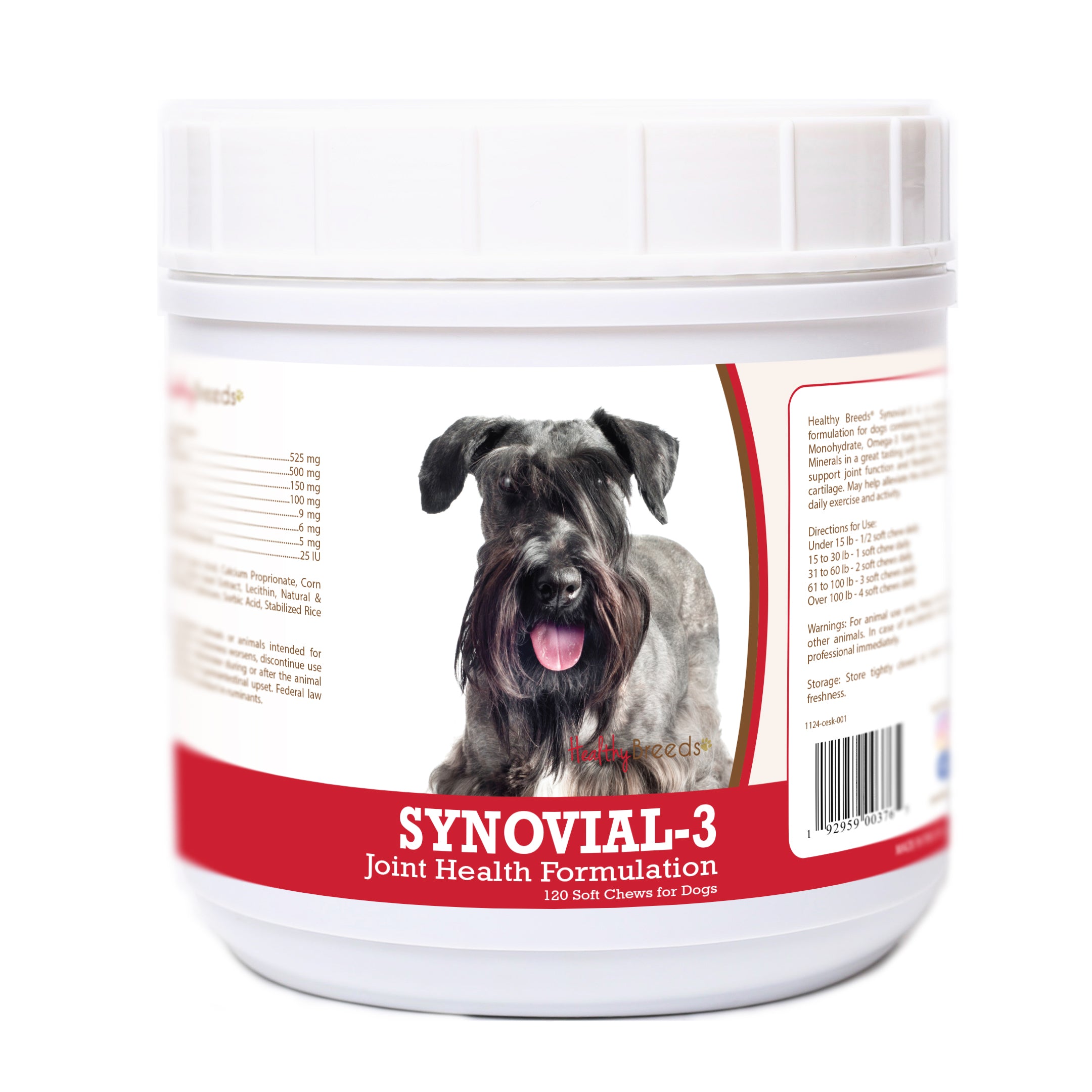 Cesky Terrier Synovial-3 Joint Health Formulation Soft Chews 120 Count