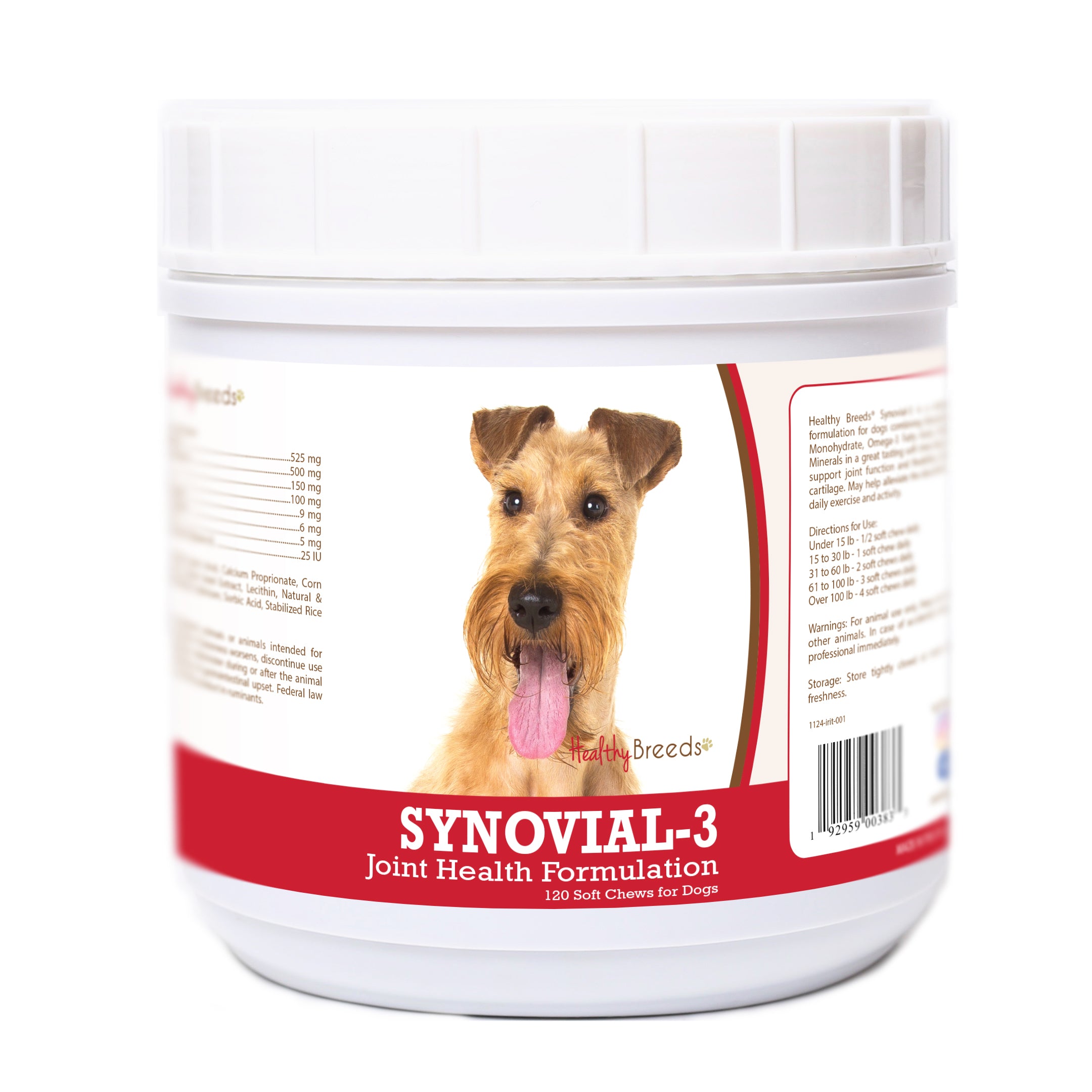 Irish Terrier Synovial-3 Joint Health Formulation Soft Chews 120 Count