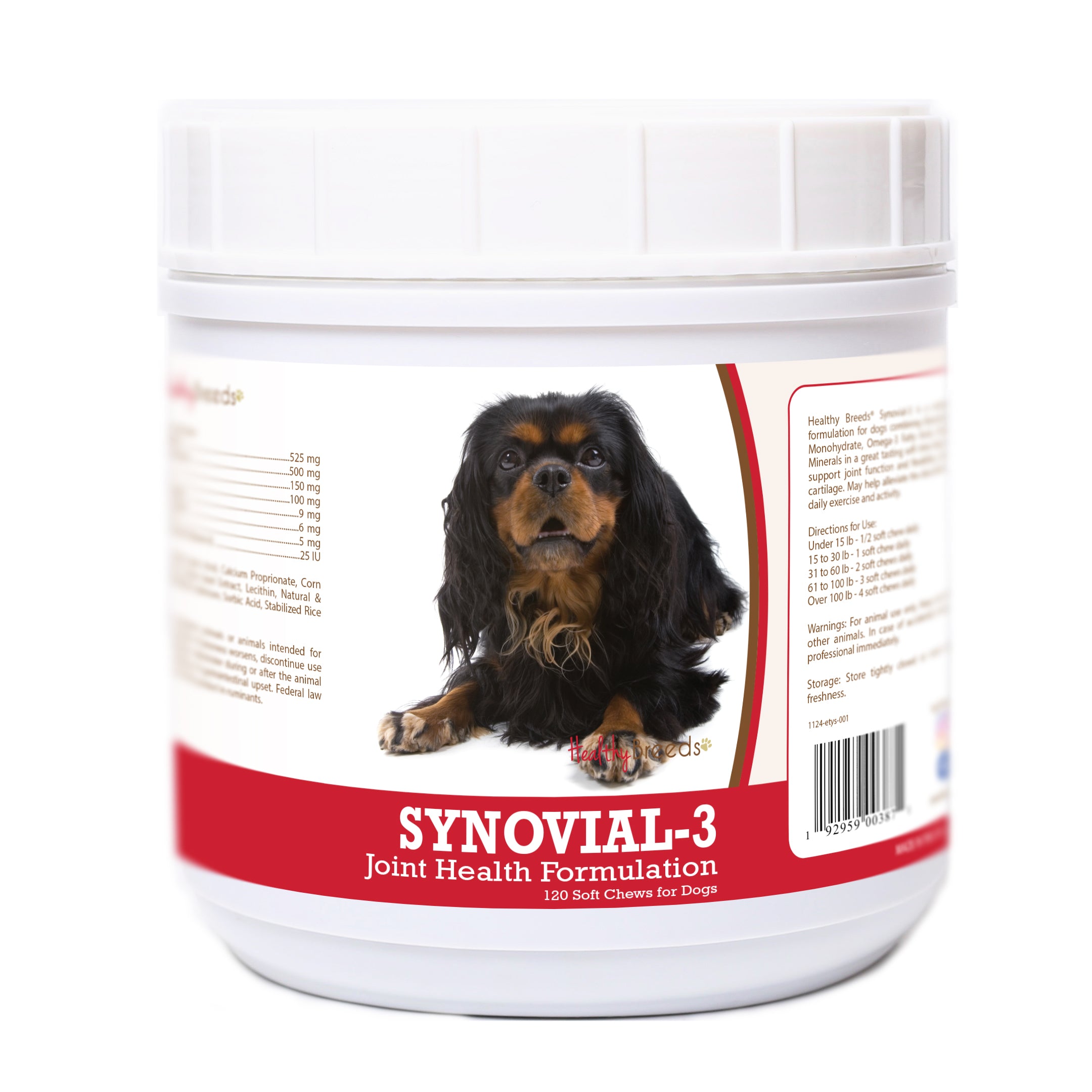 English Toy Spaniel Synovial-3 Joint Health Formulation Soft Chews 120 Count