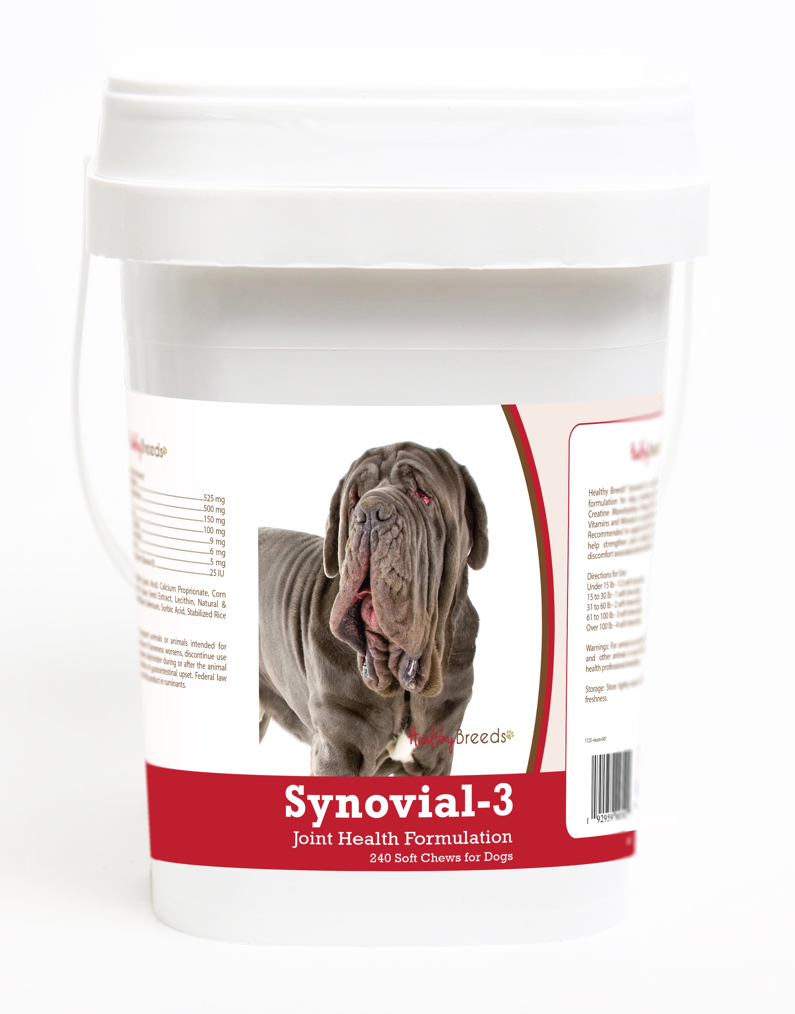Neapolitan Mastiff Synovial-3 Joint Health Formulation Soft Chews 240 Count