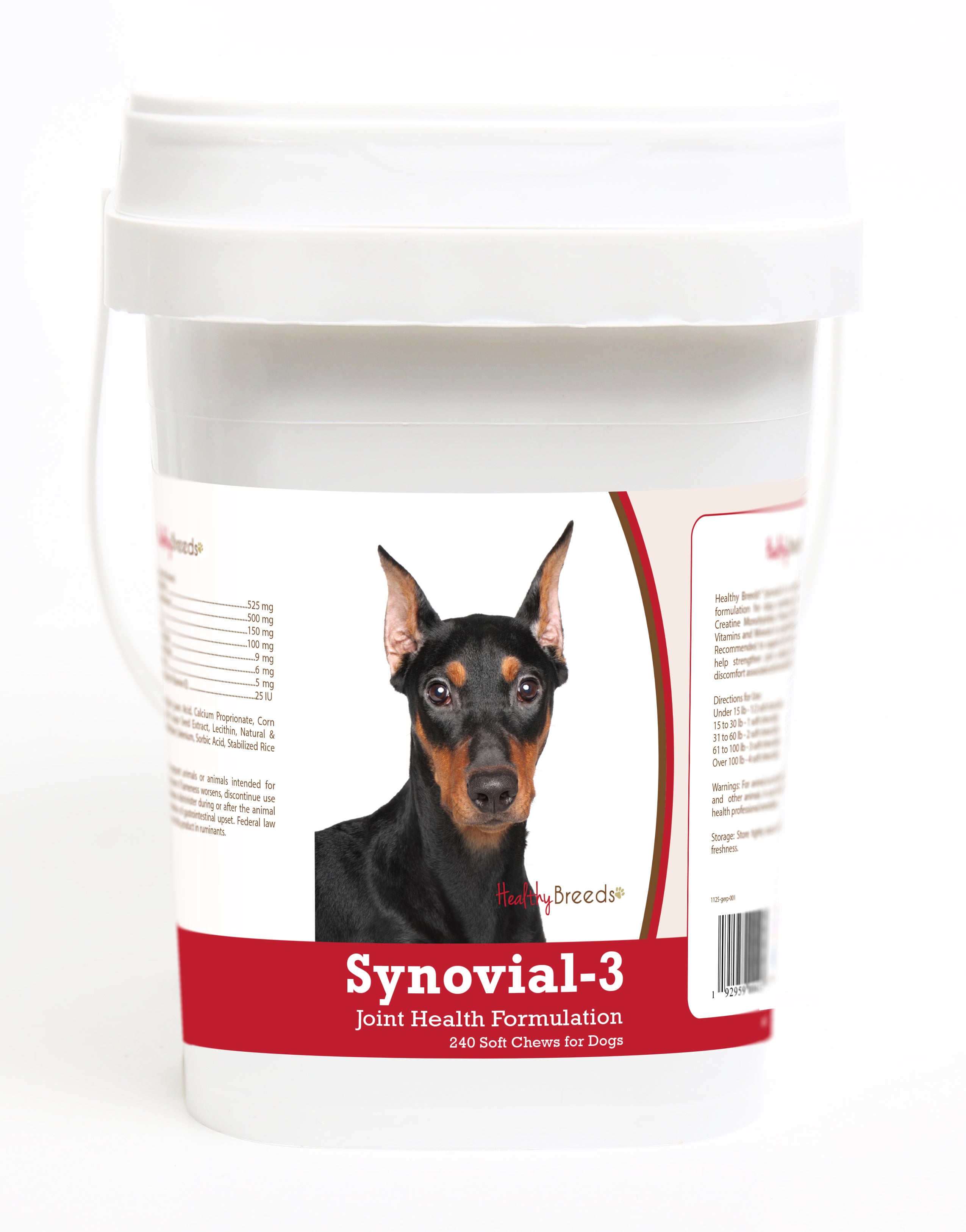 German Pinscher Synovial-3 Joint Health Formulation Soft Chews 240 Count