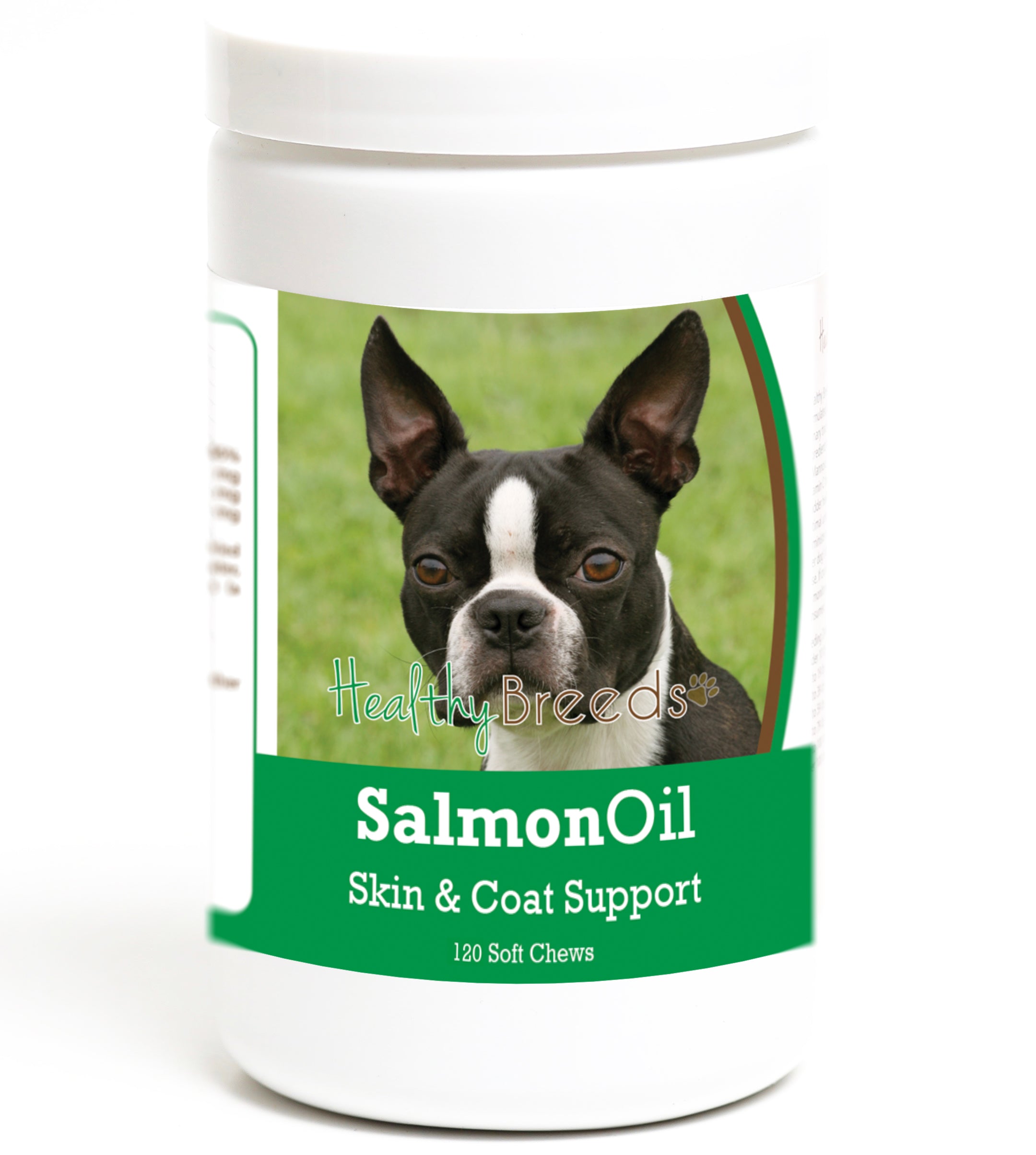 Boston Terrier Salmon Oil Soft Chews 120 Count