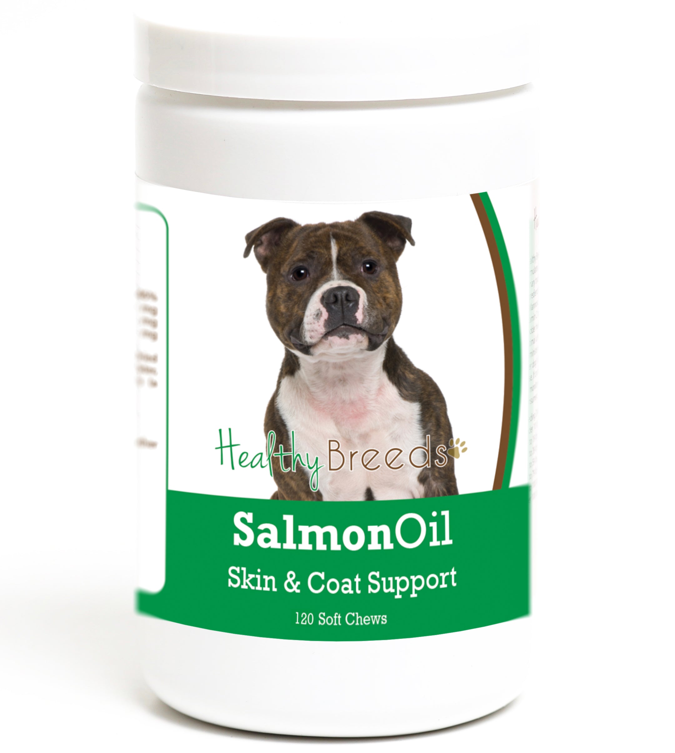 Staffordshire Bull Terrier Salmon Oil Soft Chews 120 Count