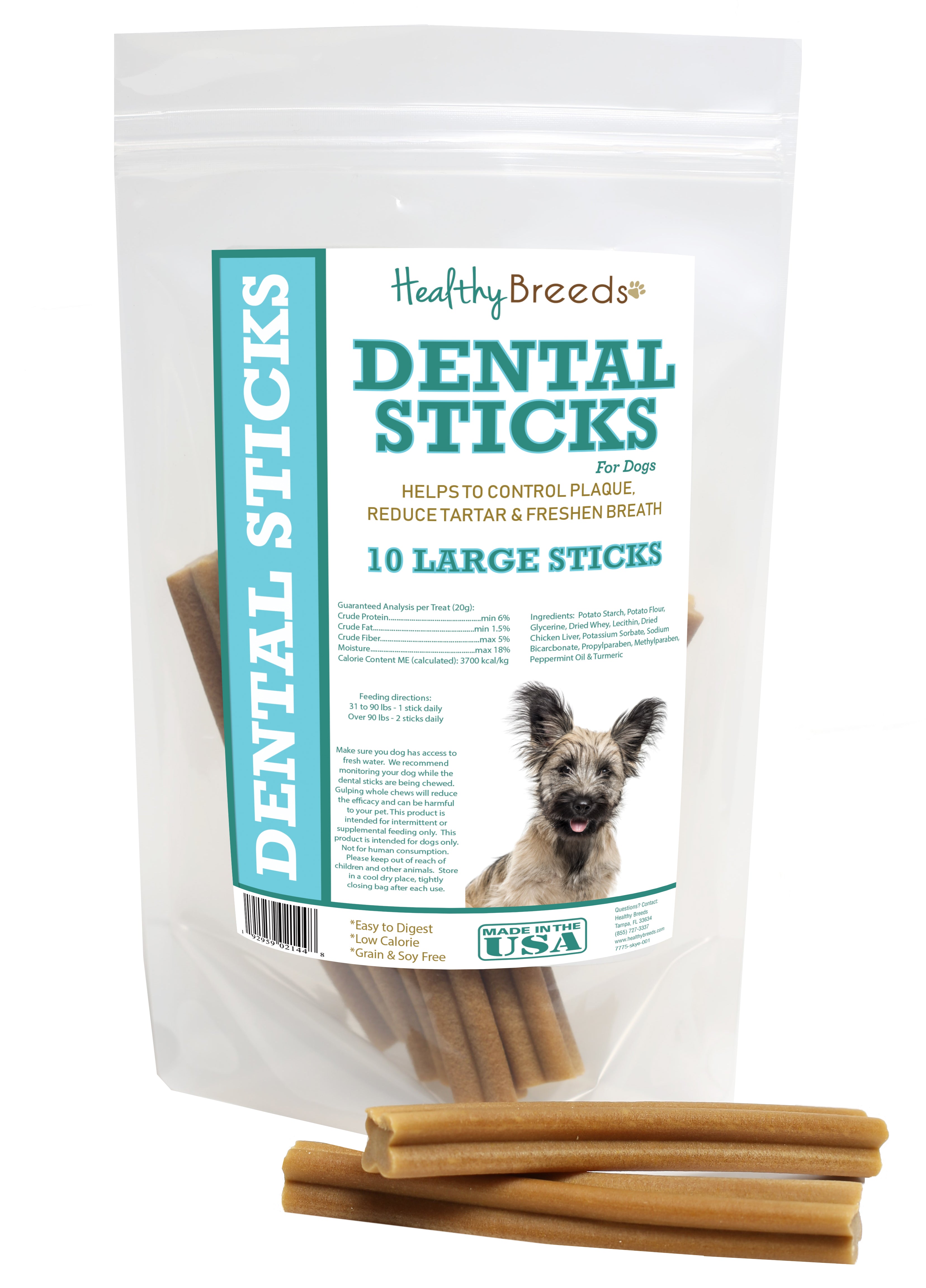 Skye Terrier Dental Sticks Large 10 Count