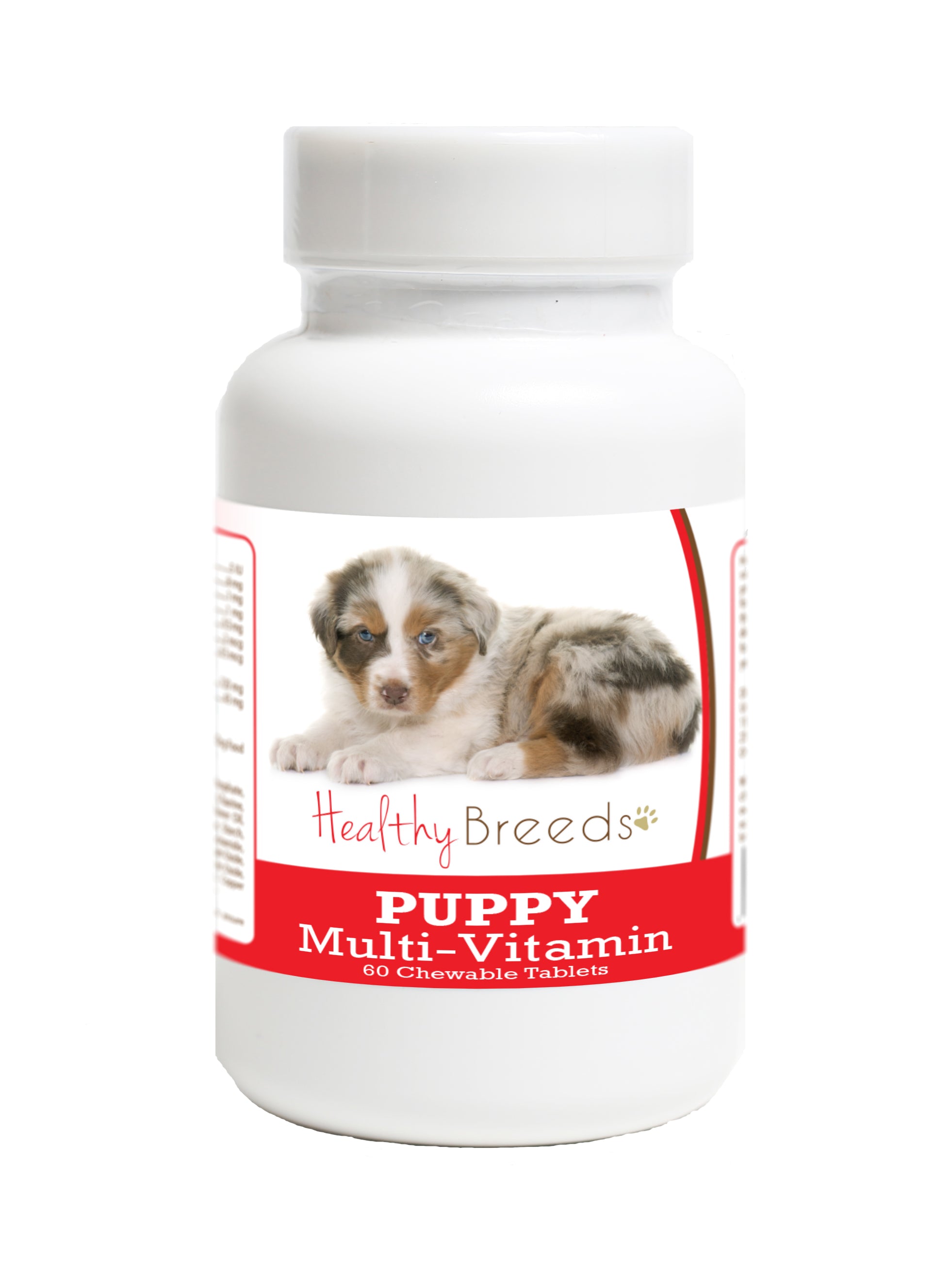 Australian Shepherd Puppy Dog Multivitamin Tablet 60 Count