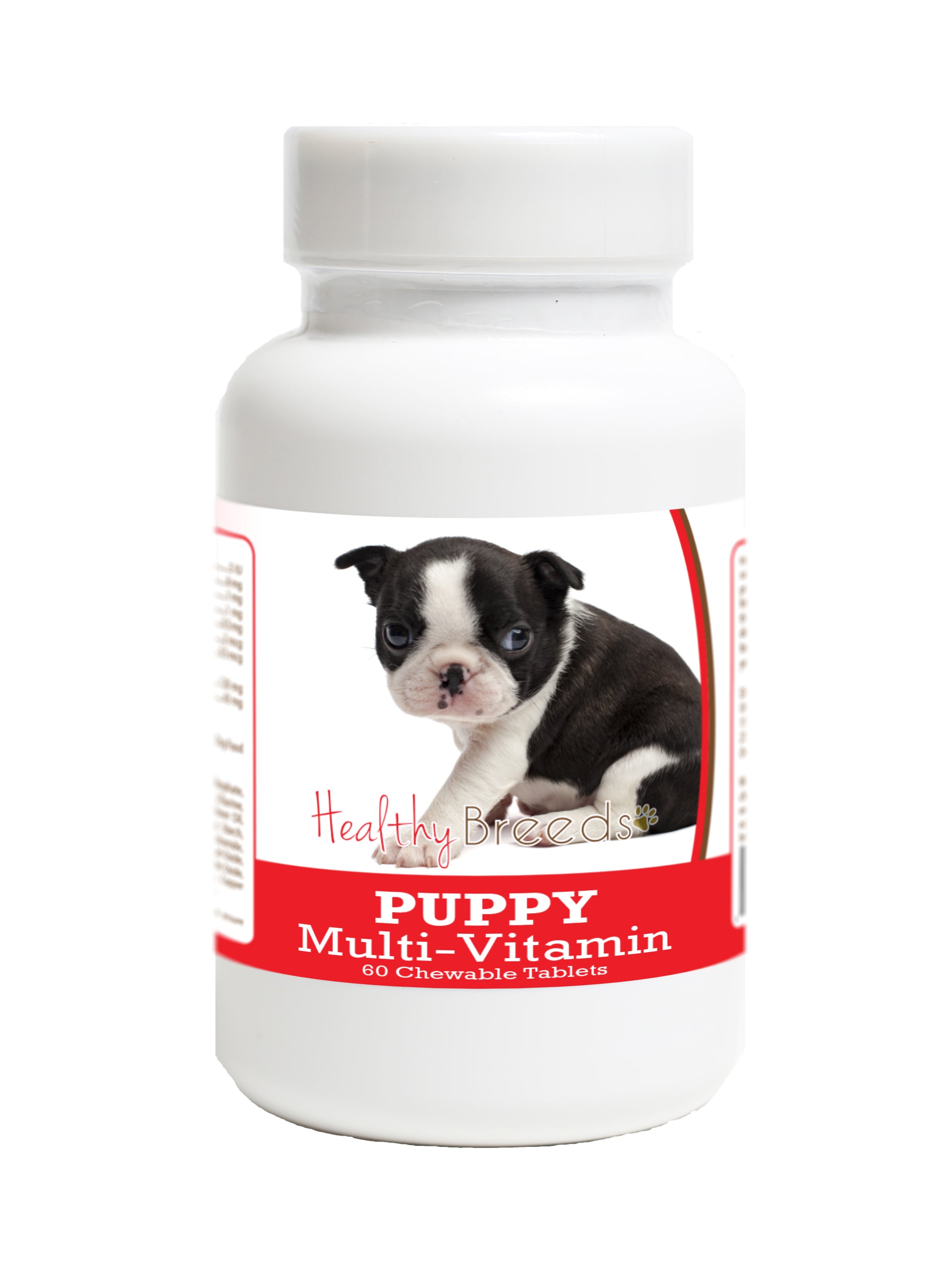 Boston Terrier Puppy Dog Multivitamin Tablet 60 Count