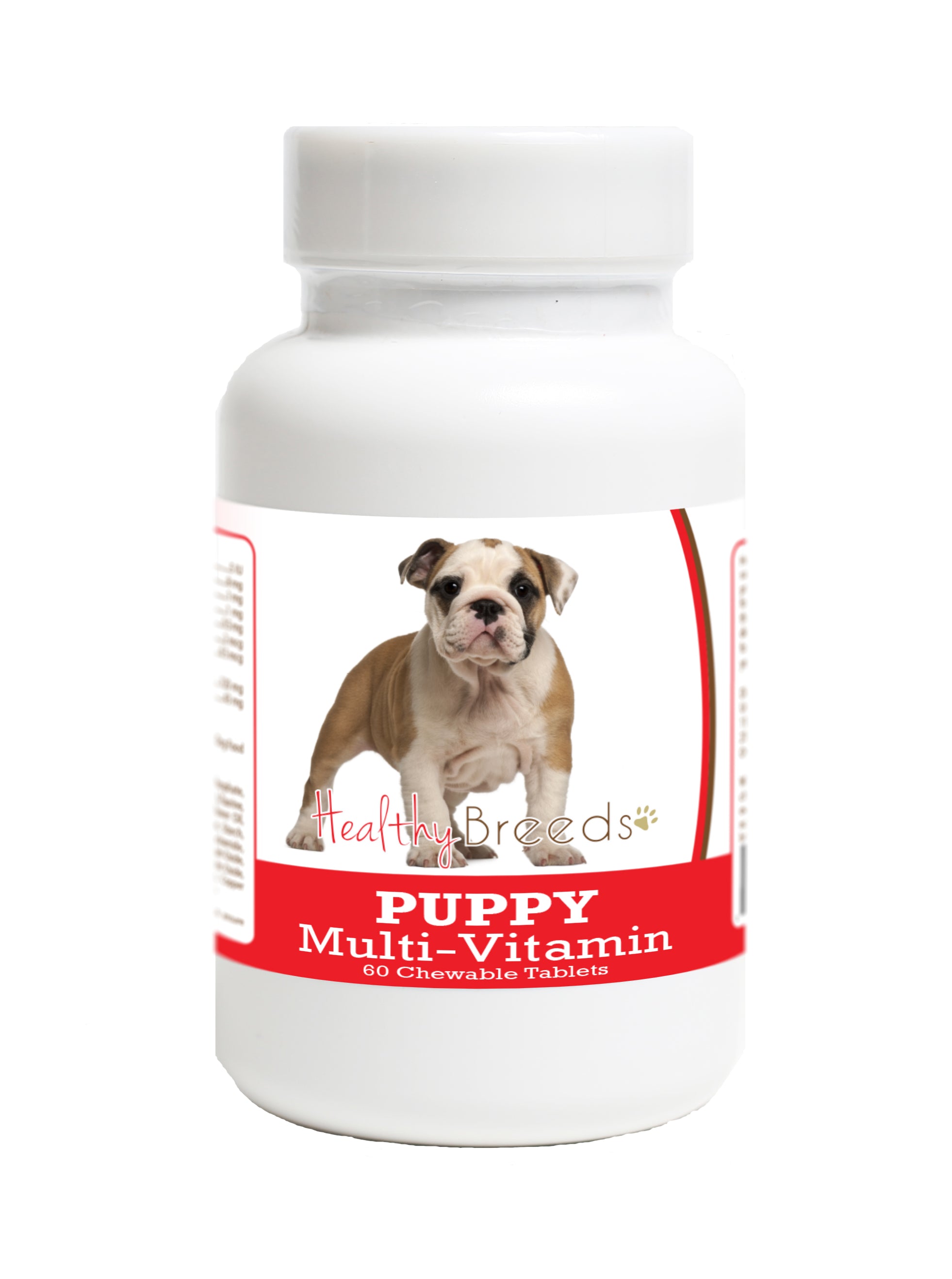 Bulldog Puppy Dog Multivitamin Tablet 60 Count
