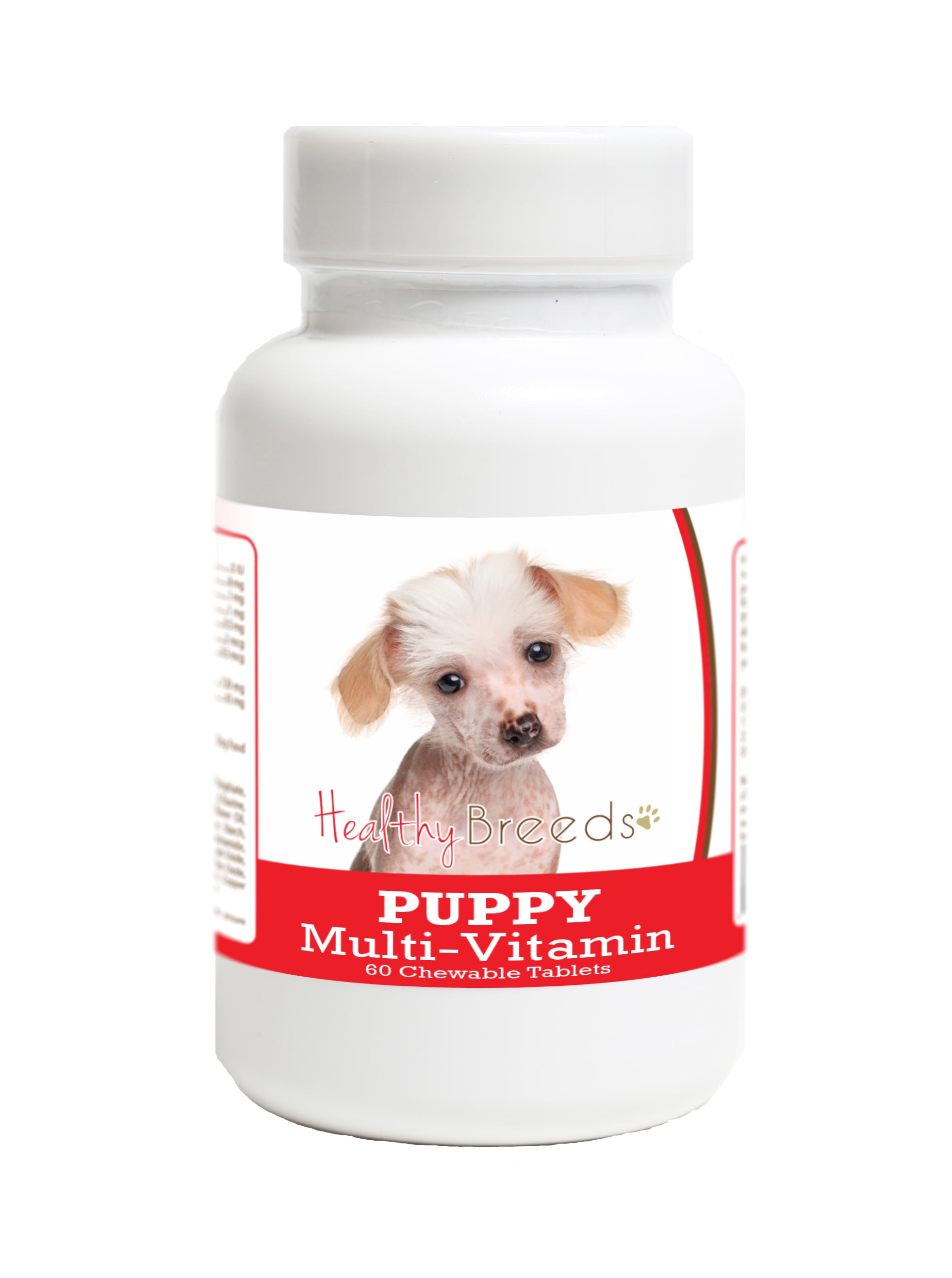 Chinese Crested Puppy Dog Multivitamin Tablet 60 Count
