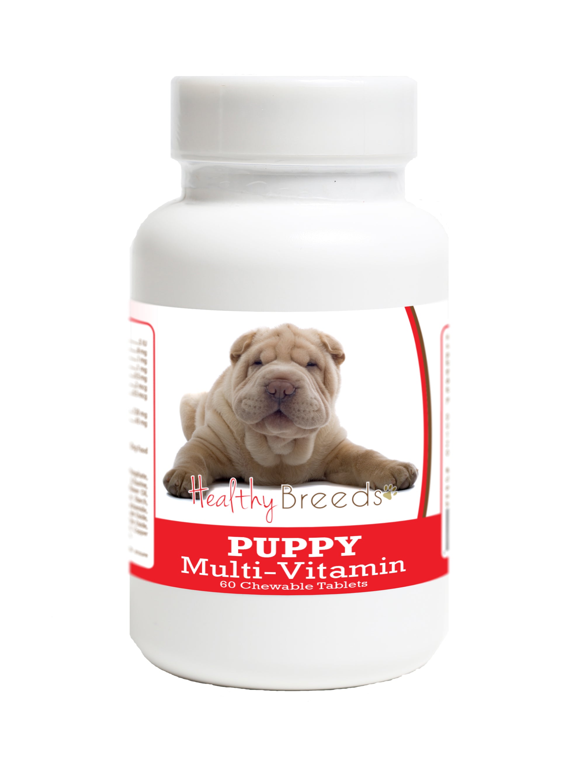 Chinese Shar Pei Puppy Dog Multivitamin Tablet 60 Count