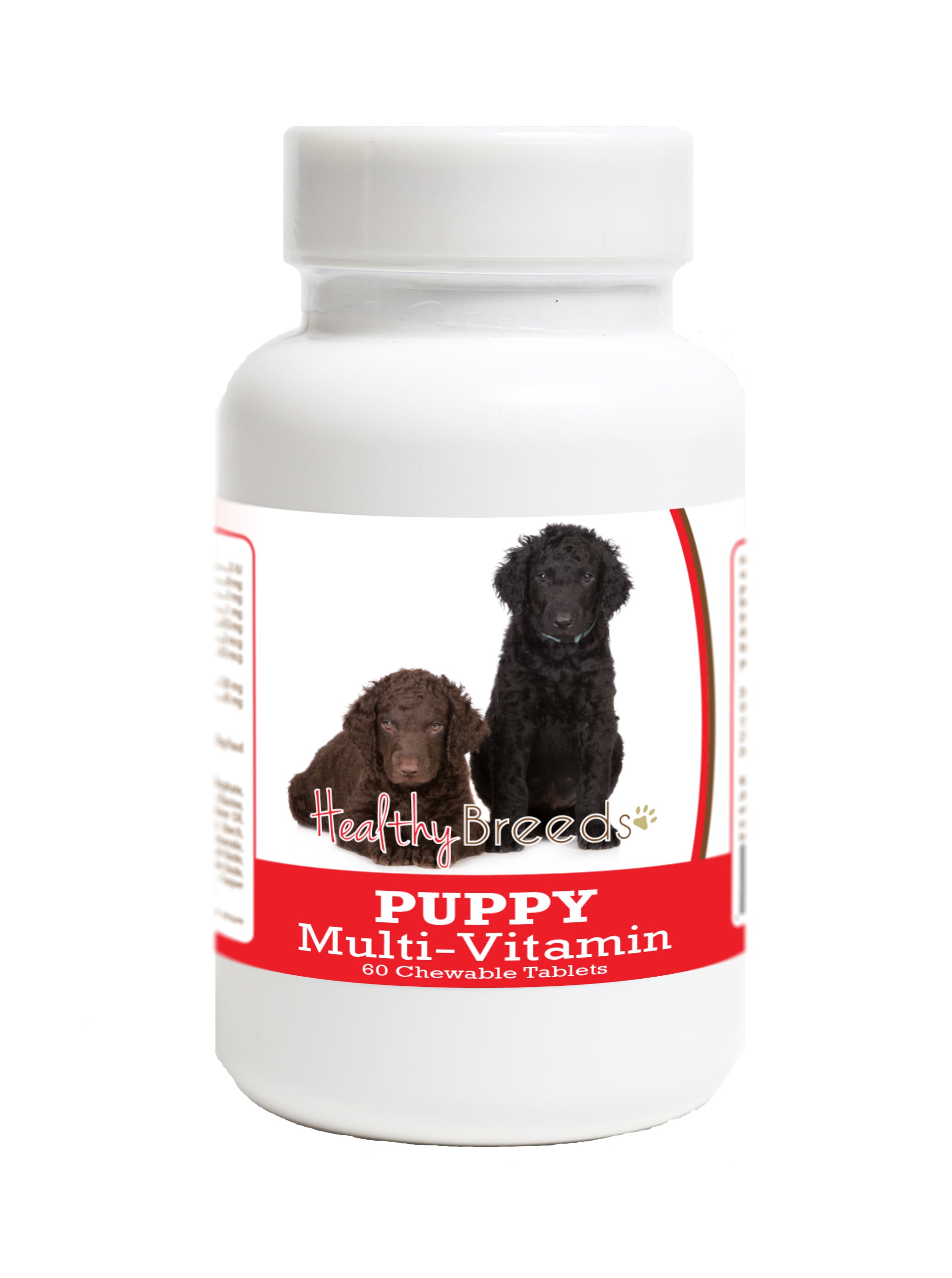 Curly-Coated Retriever Puppy Dog Multivitamin Tablet 60 Count