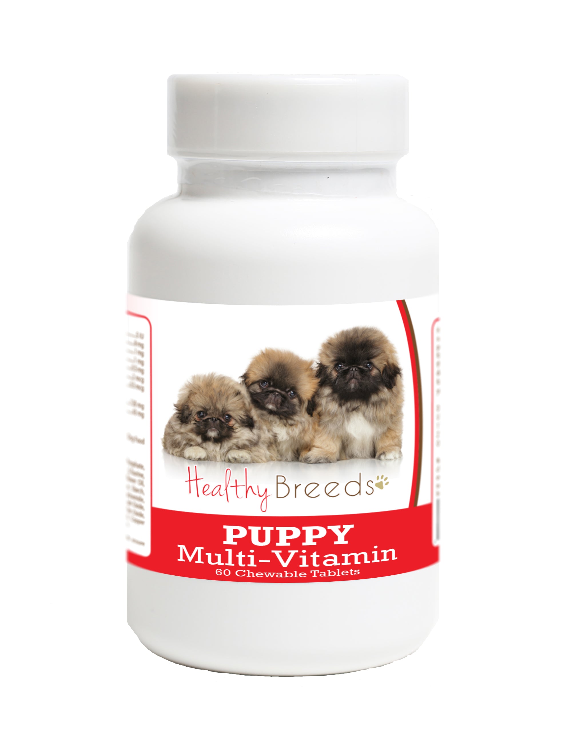 Pekingese Puppy Dog Multivitamin Tablet 60 Count