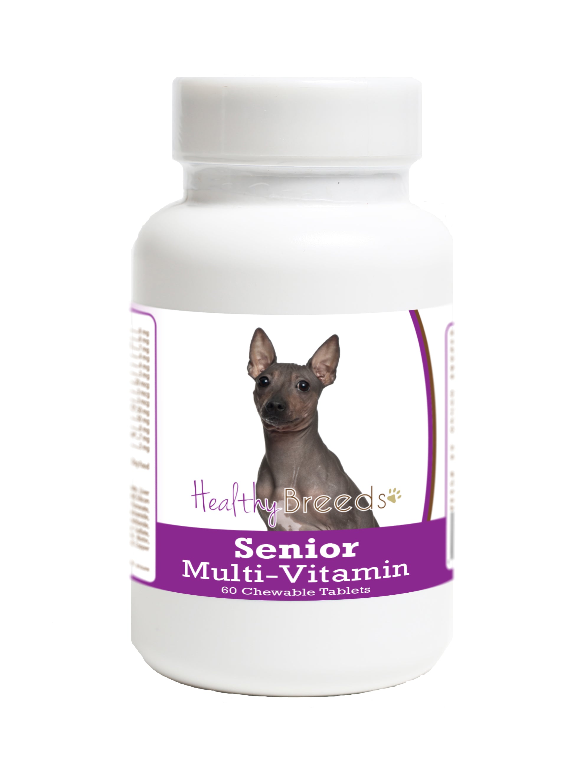 American Hairless Terrier Senior Dog Multivitamin Tablets 60 Count
