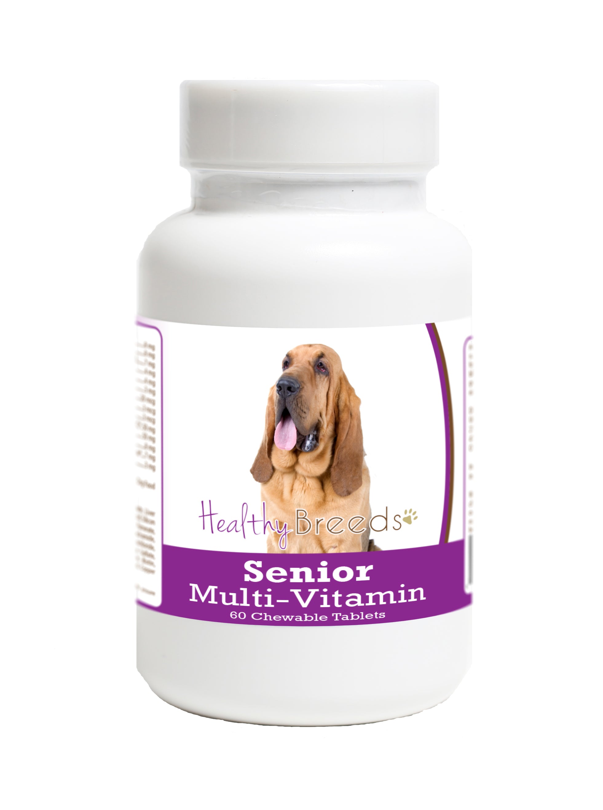 Bloodhound Senior Dog Multivitamin Tablets 60 Count