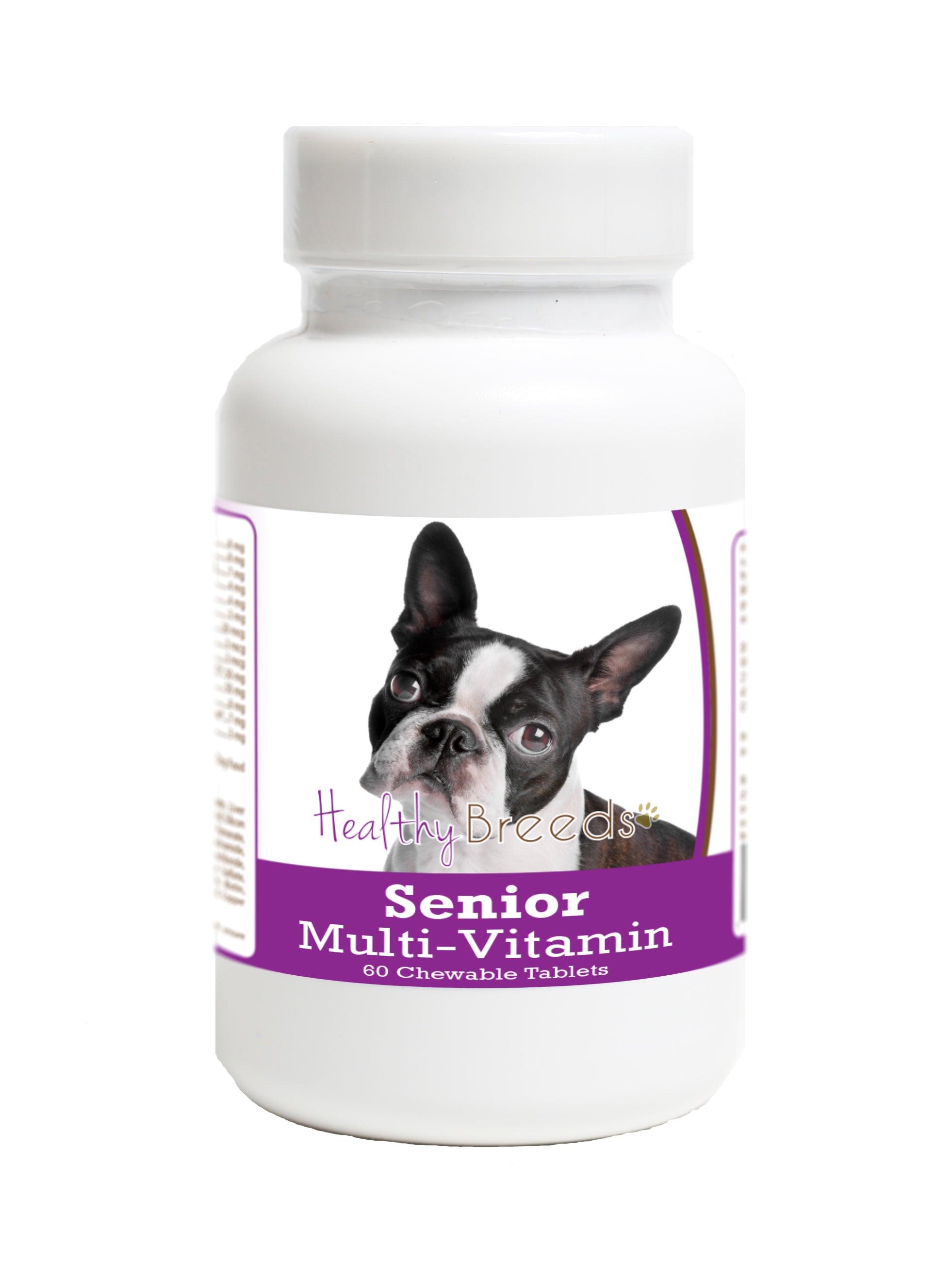 Boston Terrier Senior Dog Multivitamin Tablets 60 Count