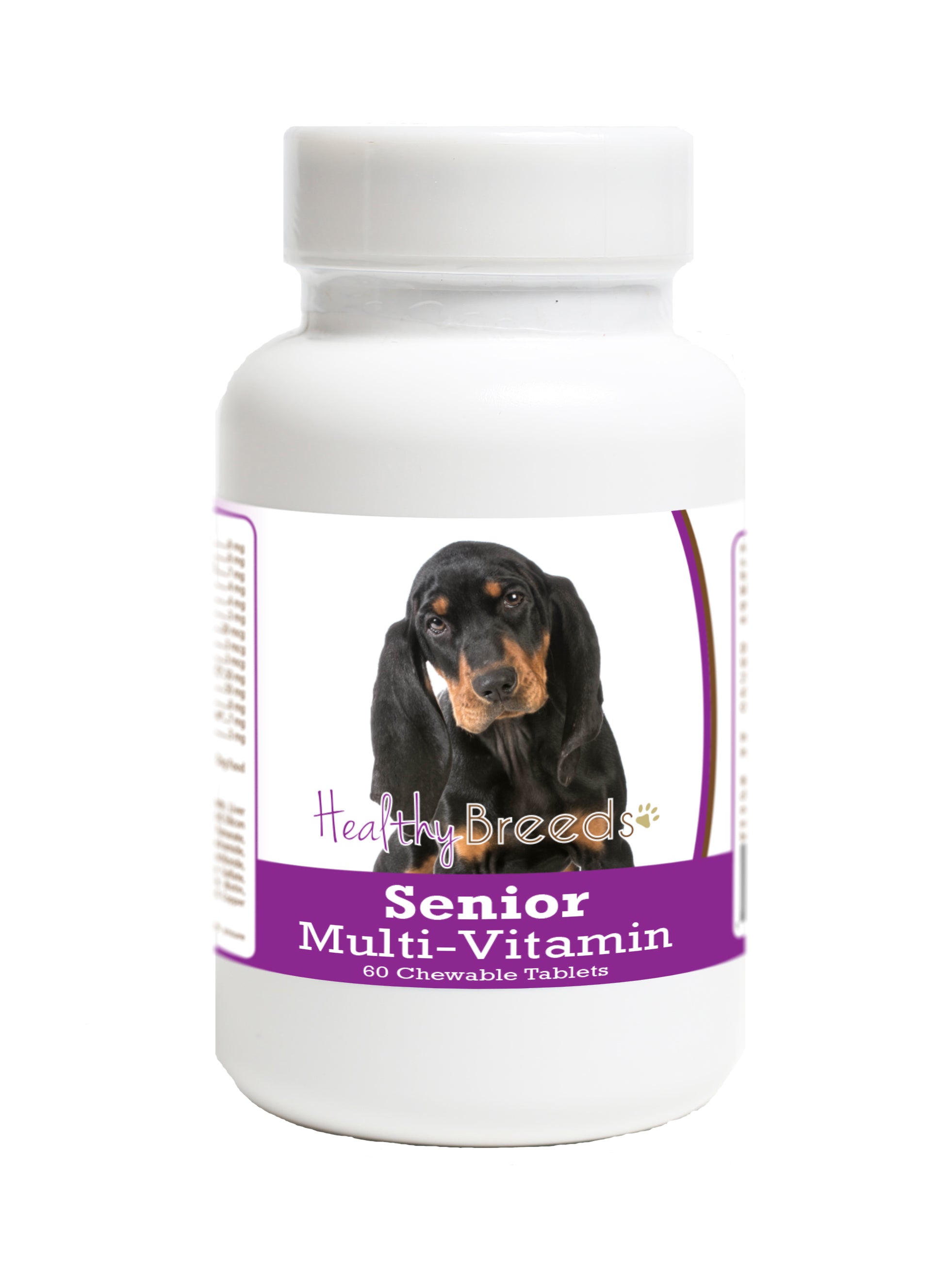Black and Tan Coonhound Senior Dog Multivitamin Tablets 60 Count