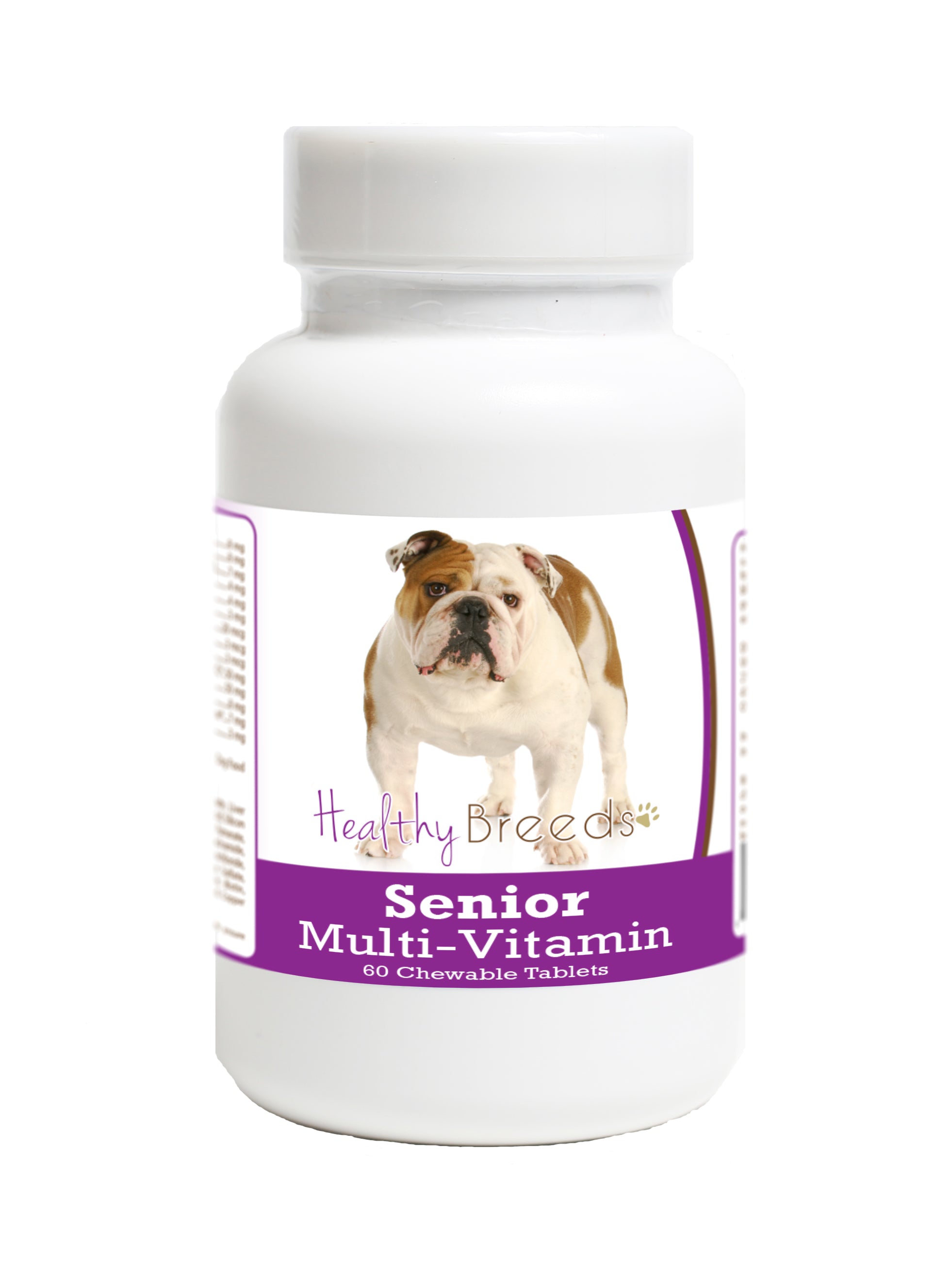 Bulldog Senior Dog Multivitamin Tablets 60 Count