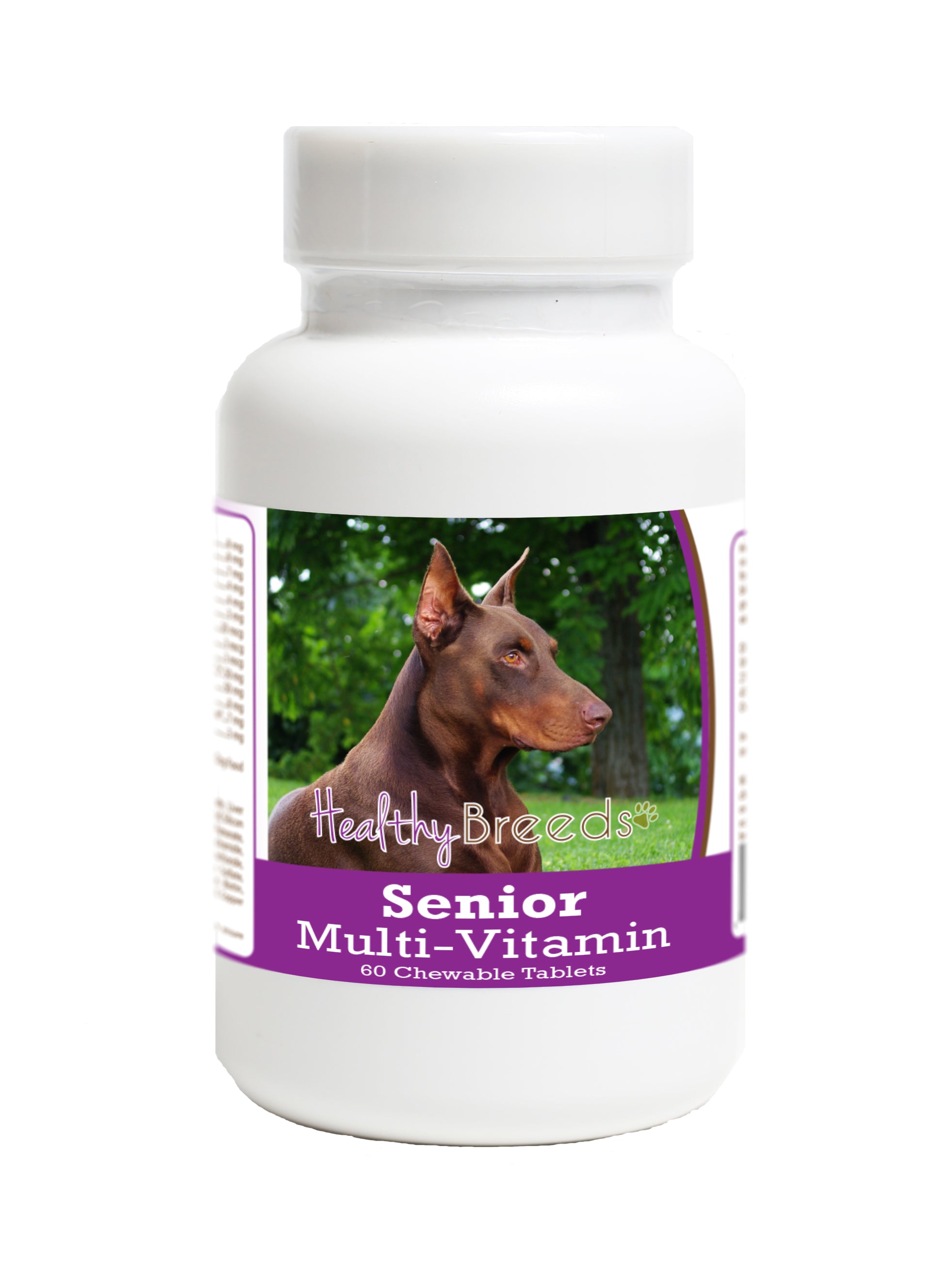 Doberman Pinscher Senior Dog Multivitamin Tablets 60 Count