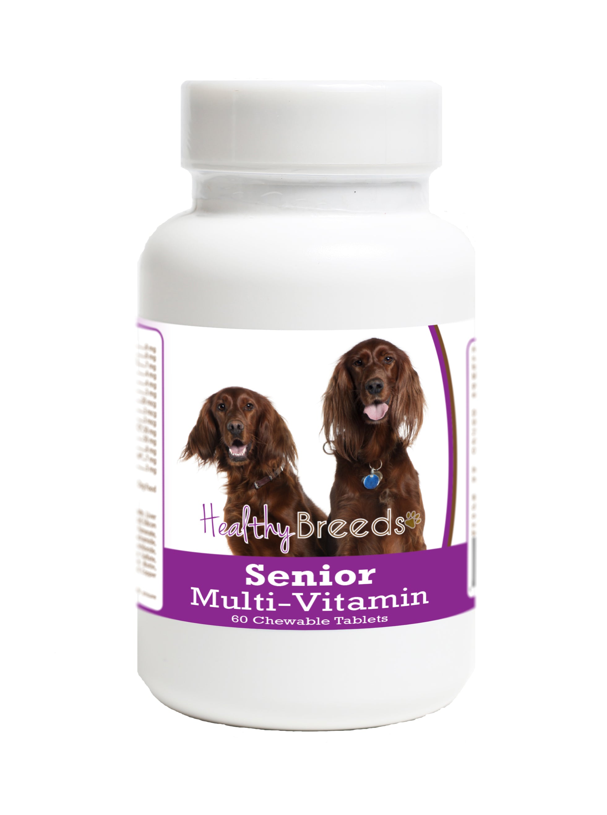Irish Setter Senior Dog Multivitamin Tablets 60 Count