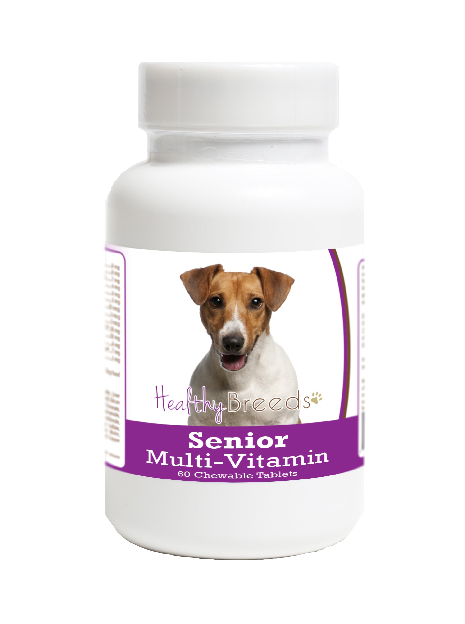 Jack Russell Terrier Senior Dog Multivitamin Tablets 60 Count