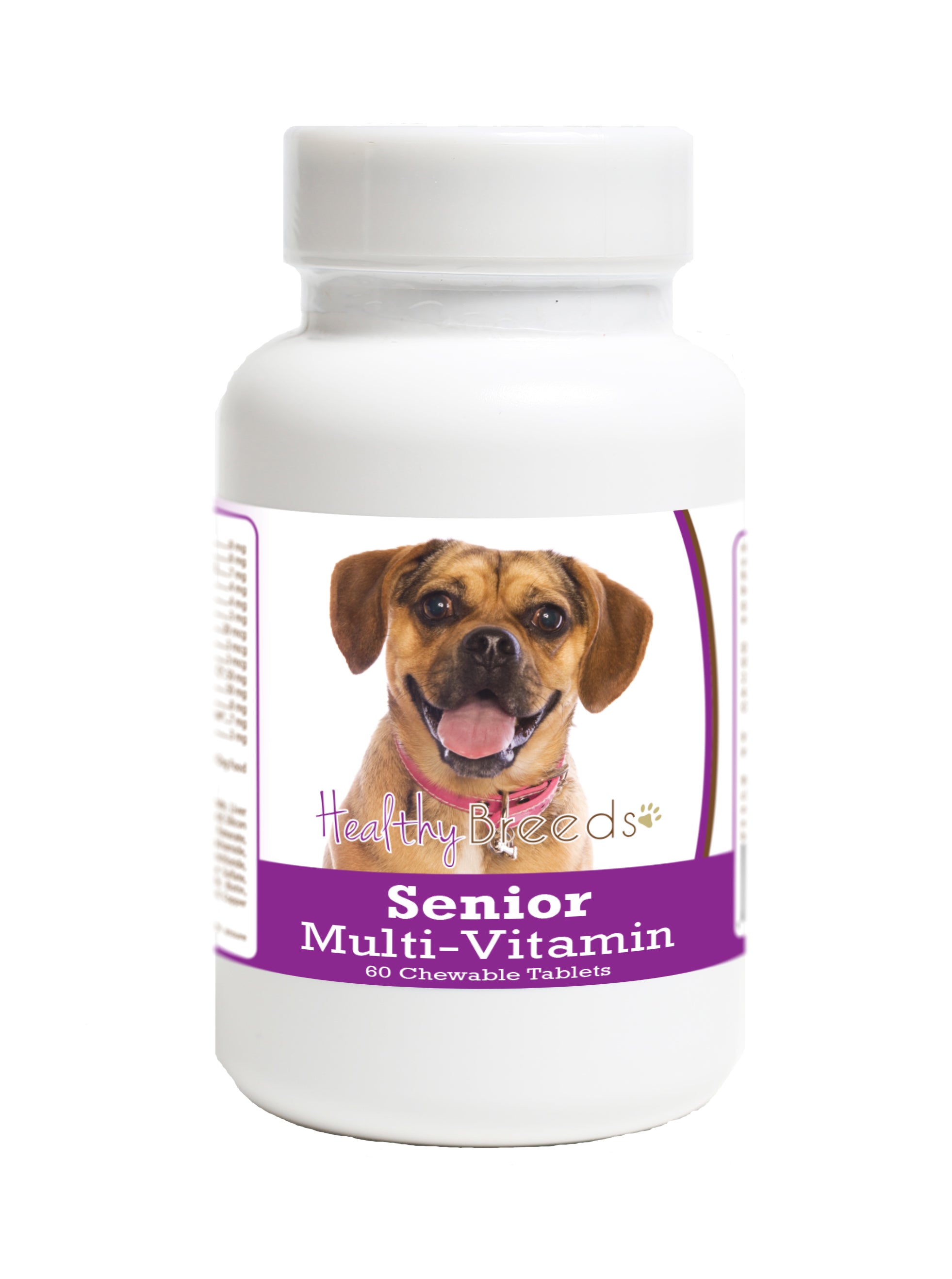 Puggle Senior Dog Multivitamin Tablets 60 Count