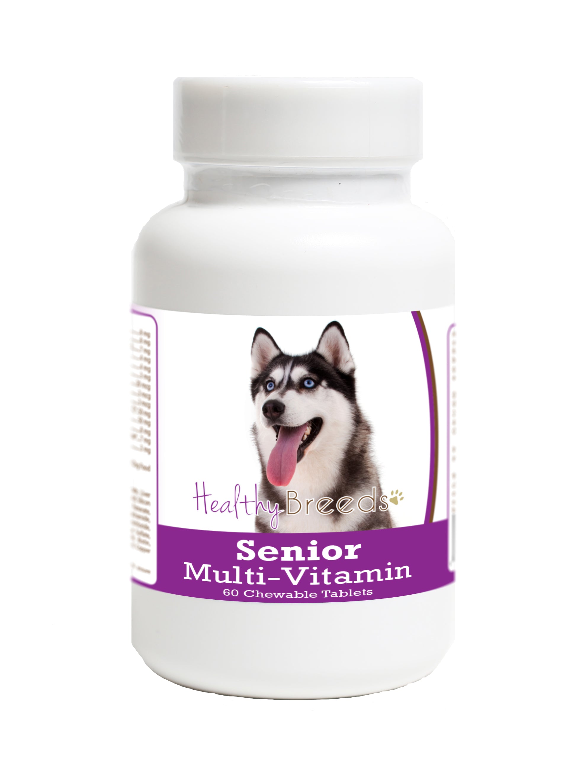 Siberian Husky Senior Dog Multivitamin Tablets 60 Count