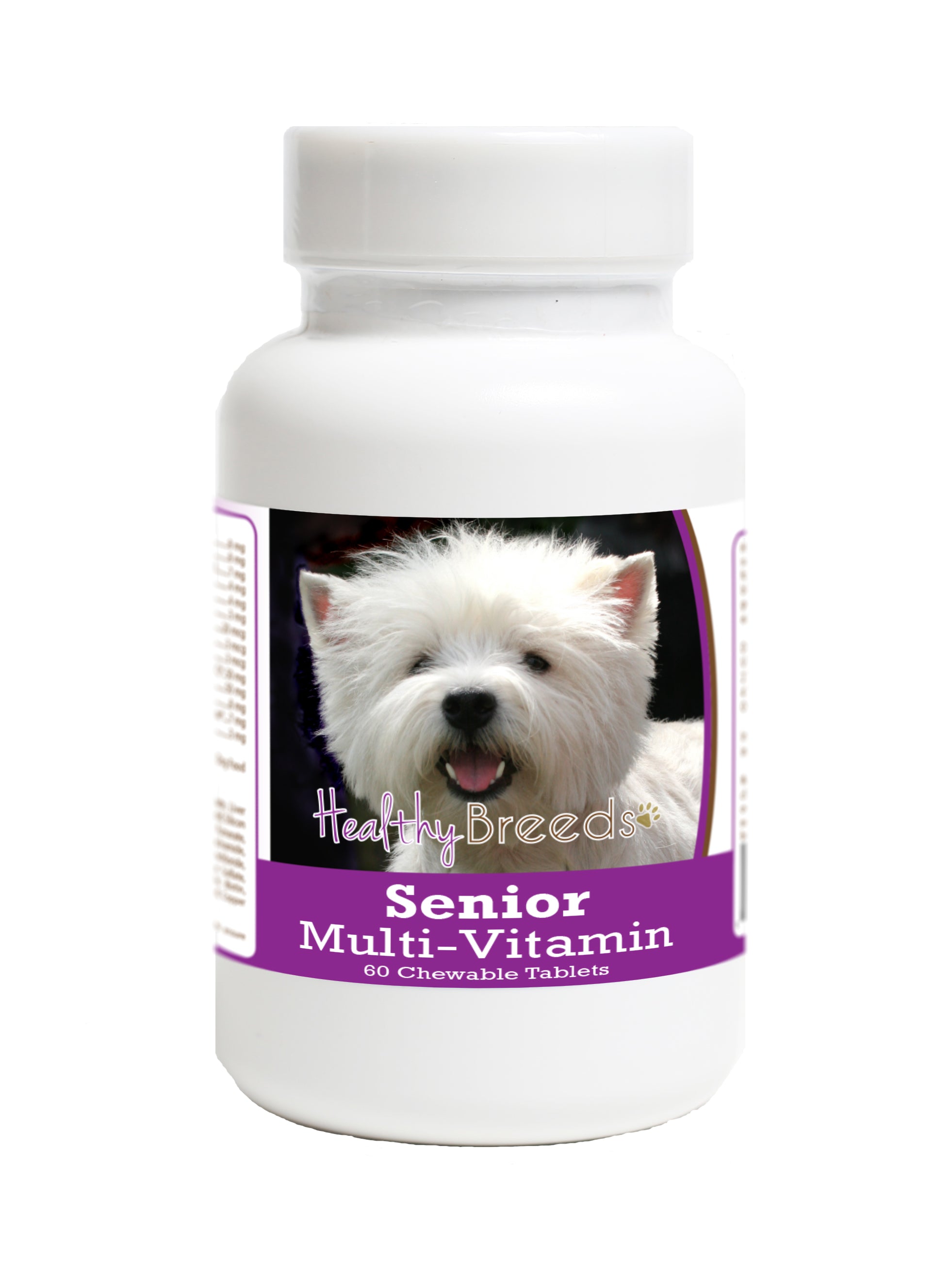 West Highland White Terrier Senior Dog Multivitamin Tablets 60 Count