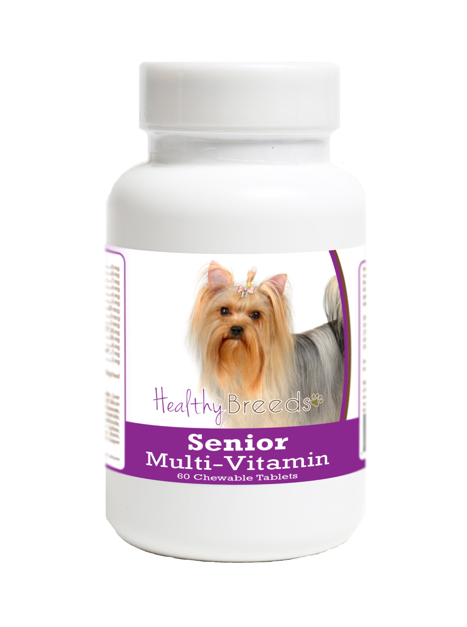 Yorkshire Terrier Senior Dog Multivitamin Tablets 60 Count