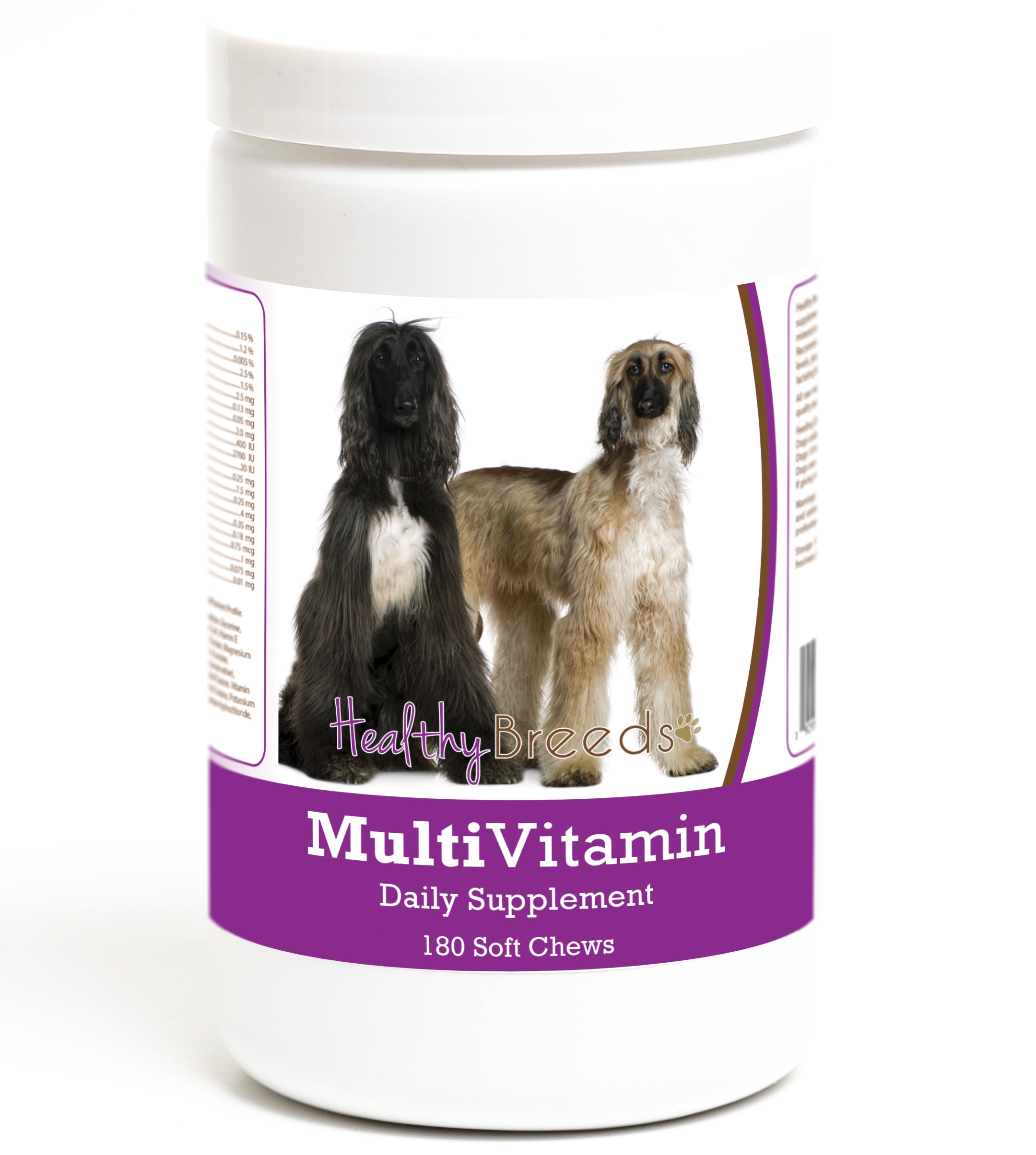 Afghan Hound Multivitamin Soft Chew for Dogs 180 Count