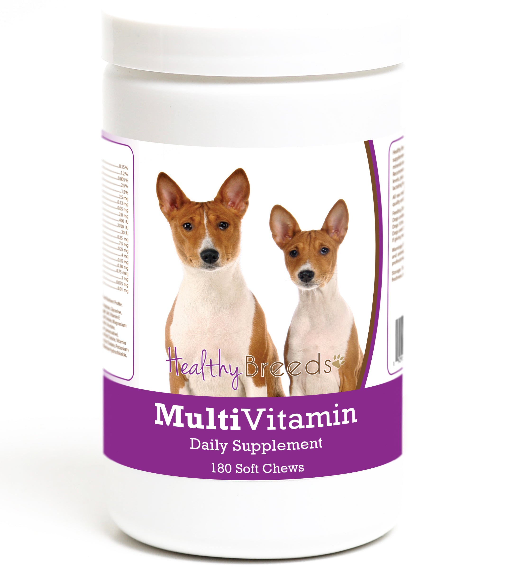 Basenji Multivitamin Soft Chew for Dogs 180 Count