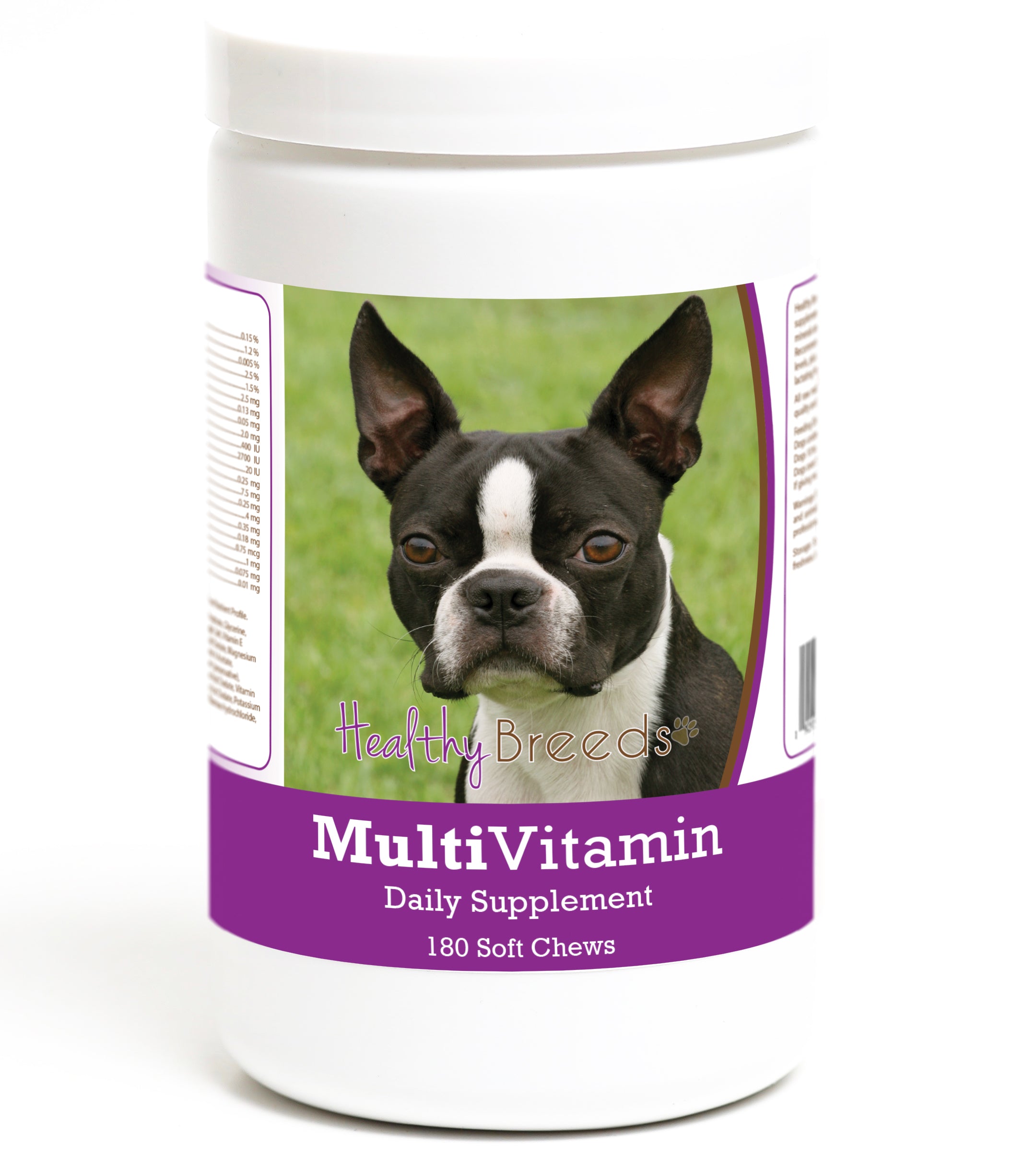 Boston Terrier Multivitamin Soft Chew for Dogs 180 Count