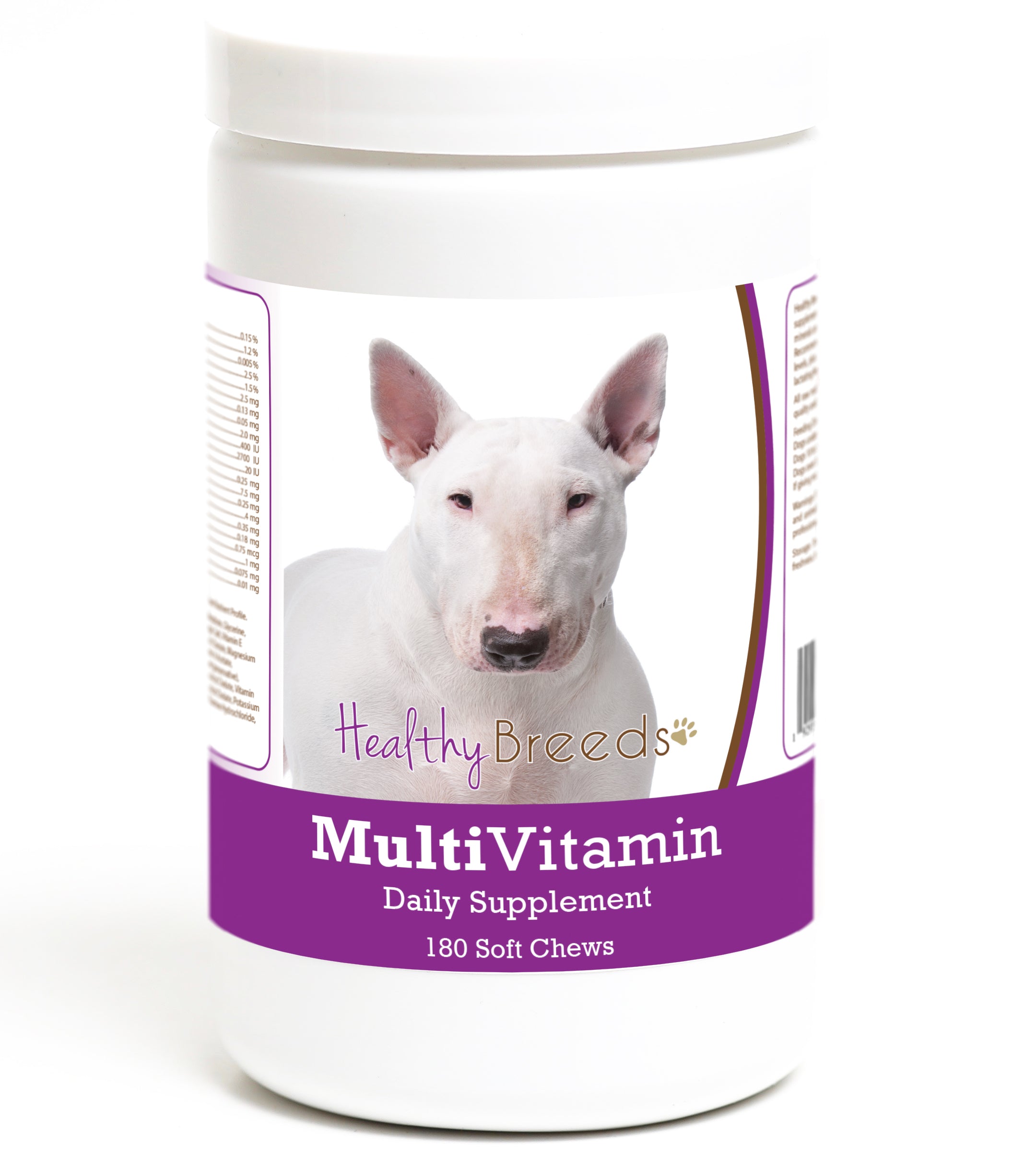 Bull Terrier Multivitamin Soft Chew for Dogs 180 Count