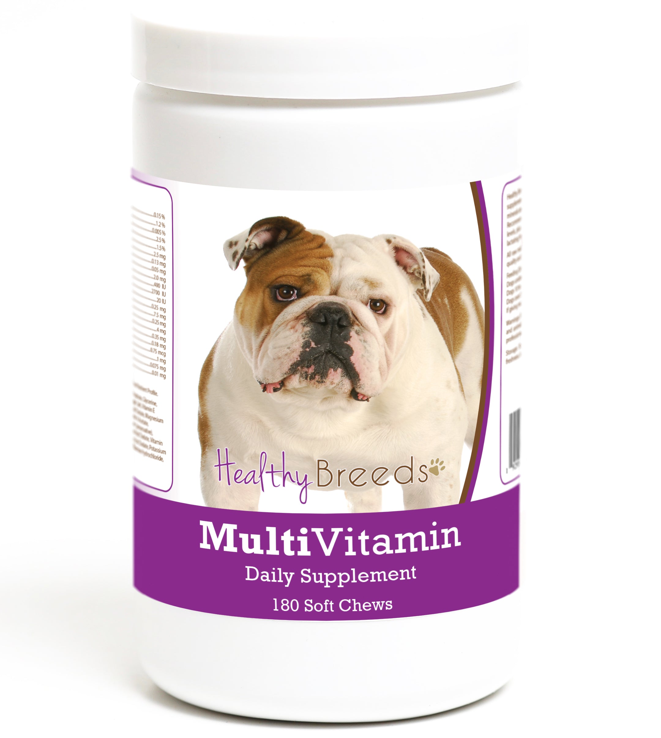 Bulldog Multivitamin Soft Chew for Dogs 180 Count