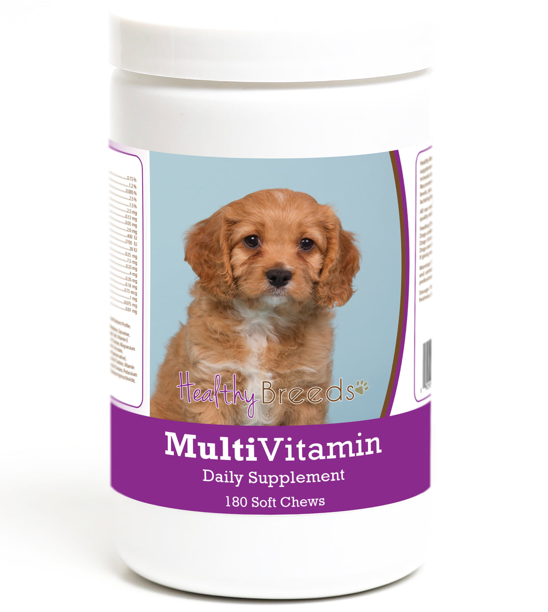 Cavapoo Multivitamin Soft Chew for Dogs 180 Count – Healthy Breeds