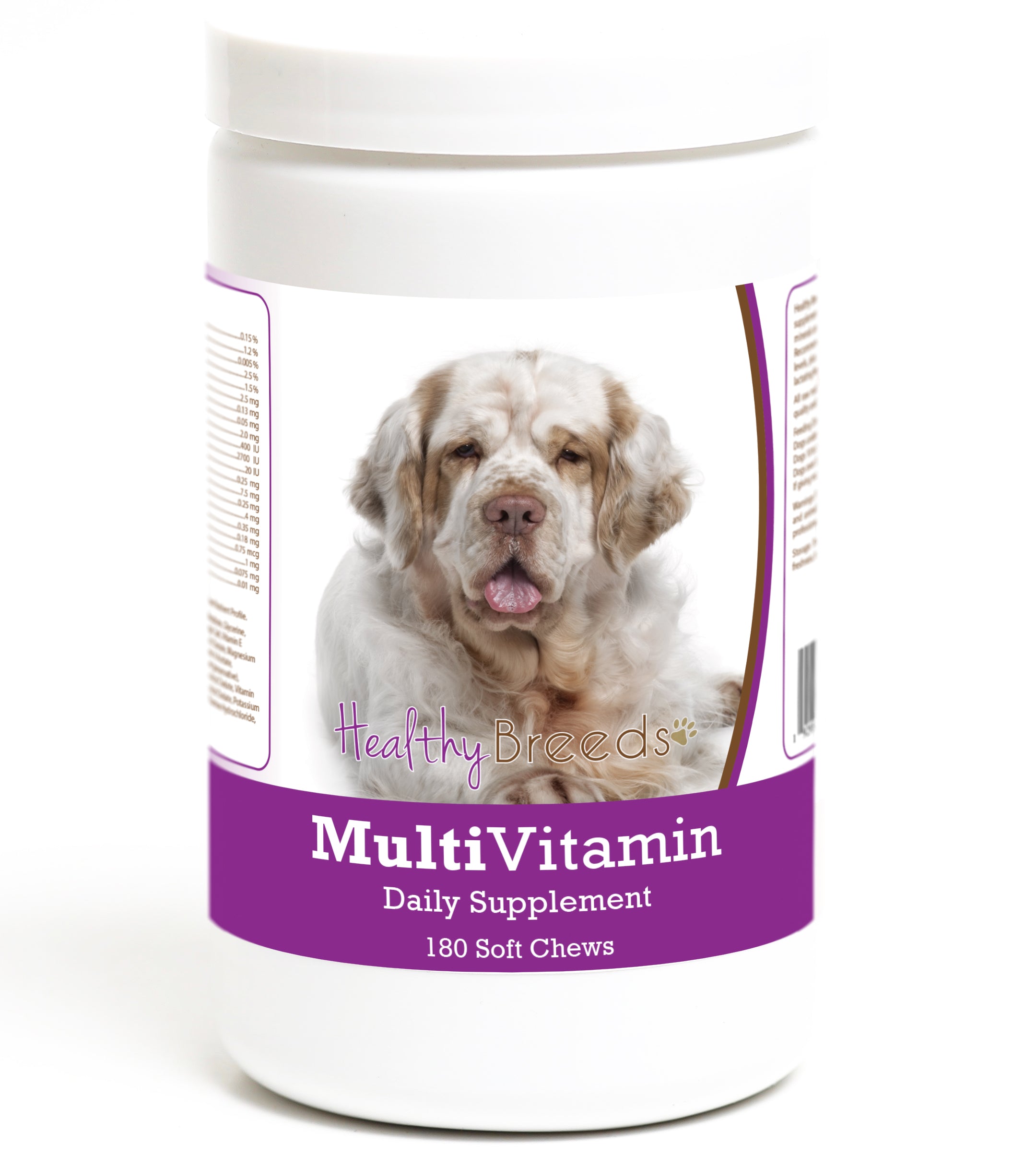 Clumber Spaniel Multivitamin Soft Chew for Dogs 180 Count