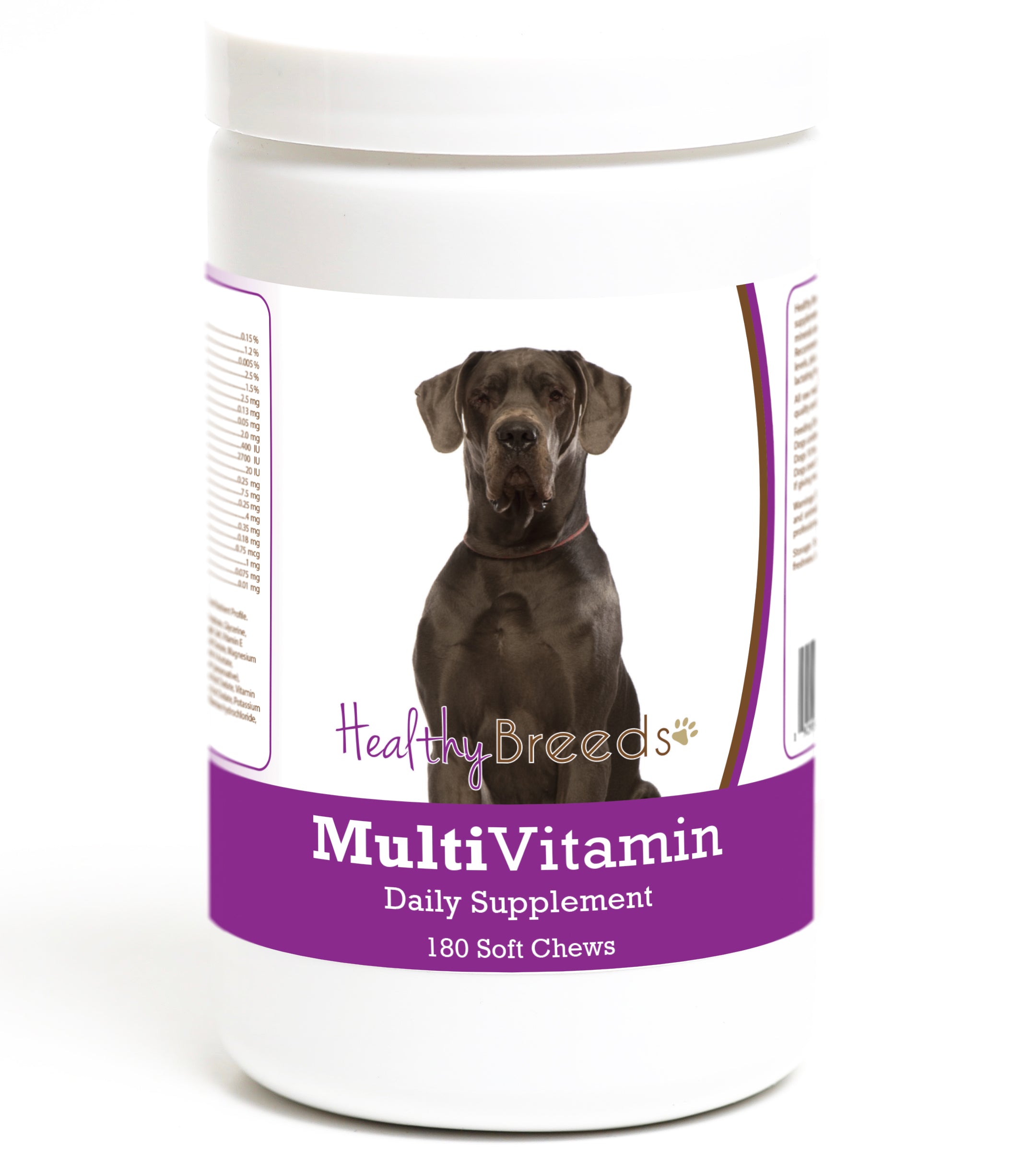 Great Dane Multivitamin Soft Chew for Dogs 180 Count