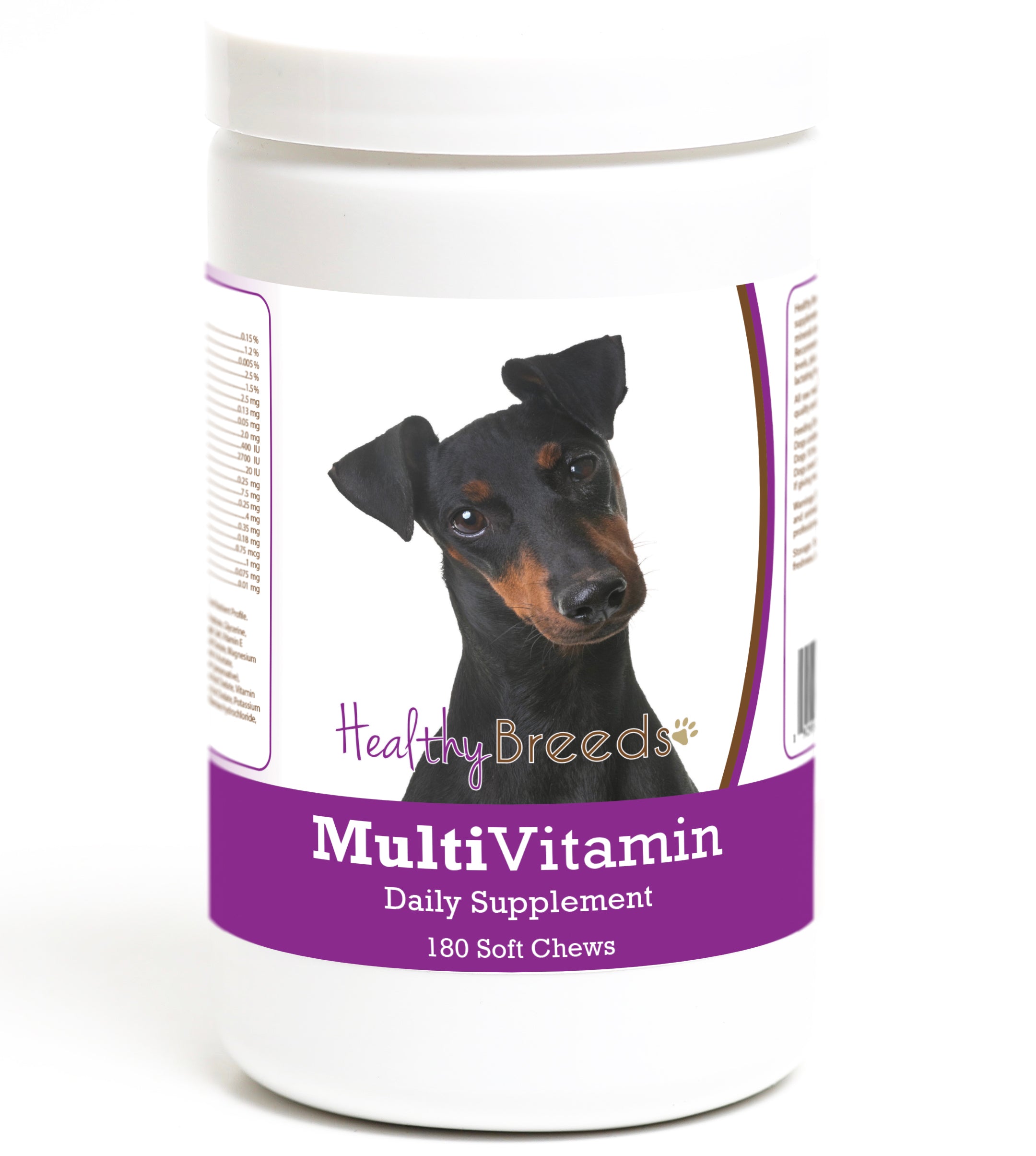 Manchester Terrier Multivitamin Soft Chew for Dogs 180 Count